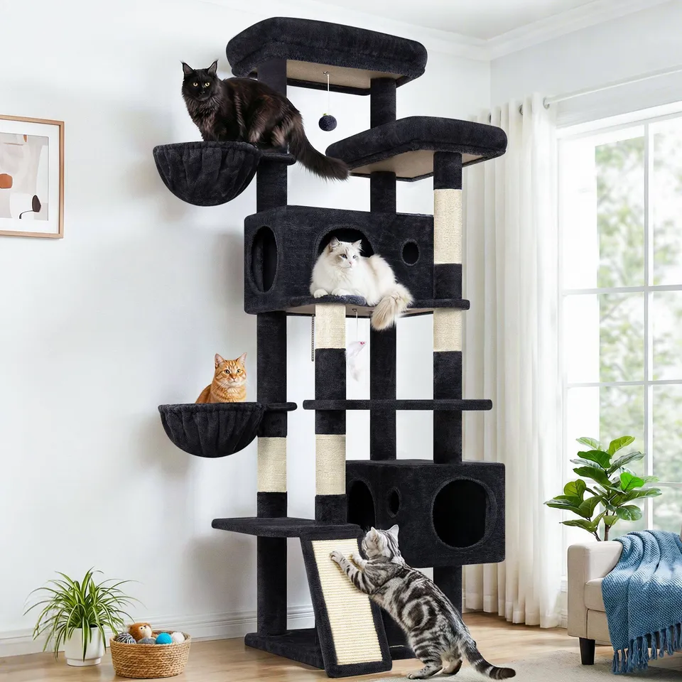 globlazer-s-series-s77c-arbre-chat-gris-fonc-77-pouces image 1