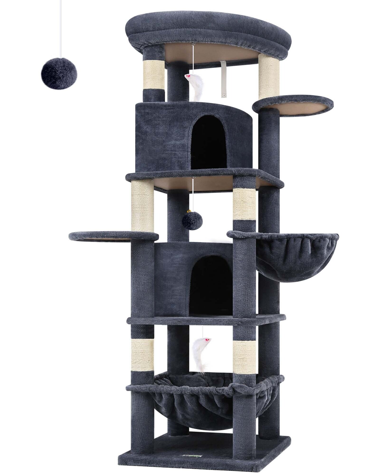 globlazer-c-series-c68-arbre-chat-gris-fonc-173-cm image 2