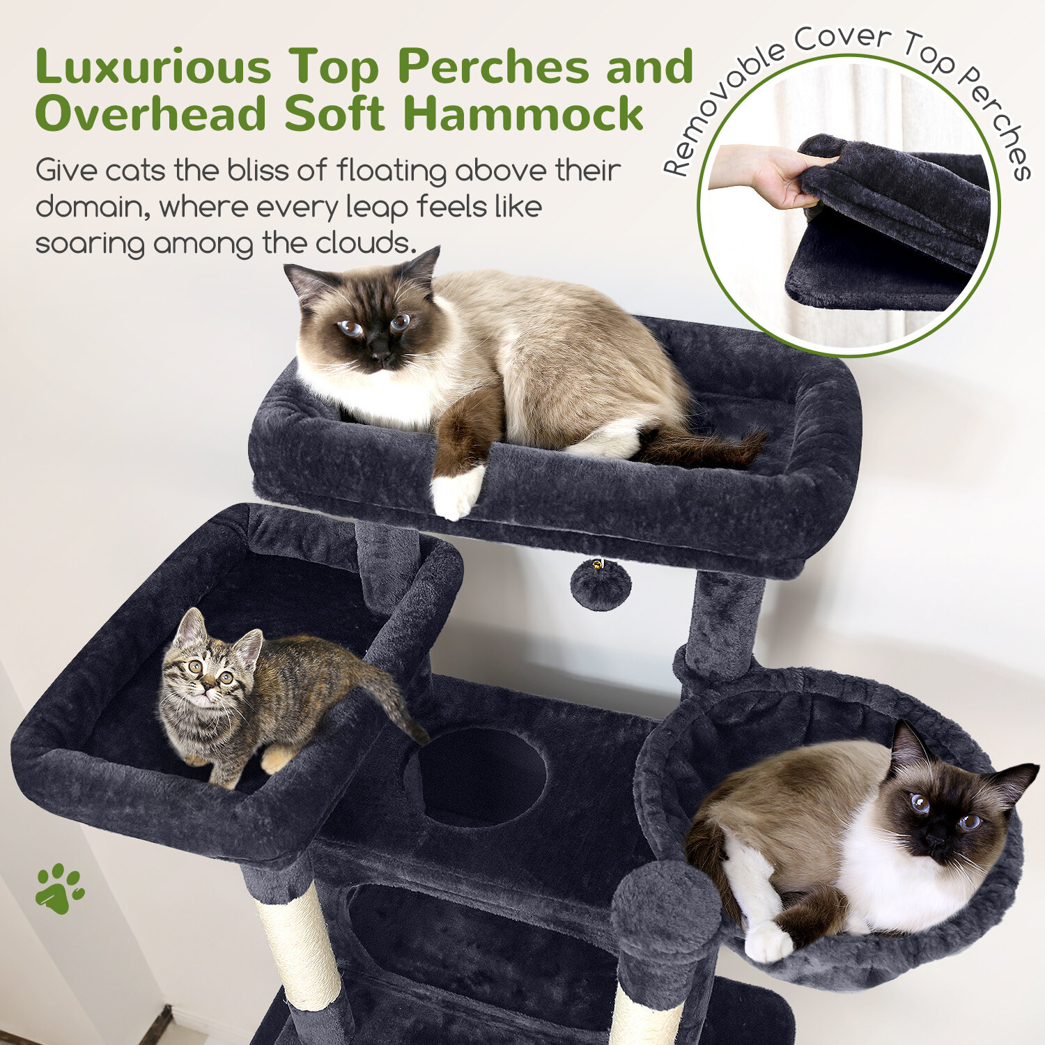 globlazer-f83b-tour-chat-gris-fonc-83-pouces-tr-s-grand image 4