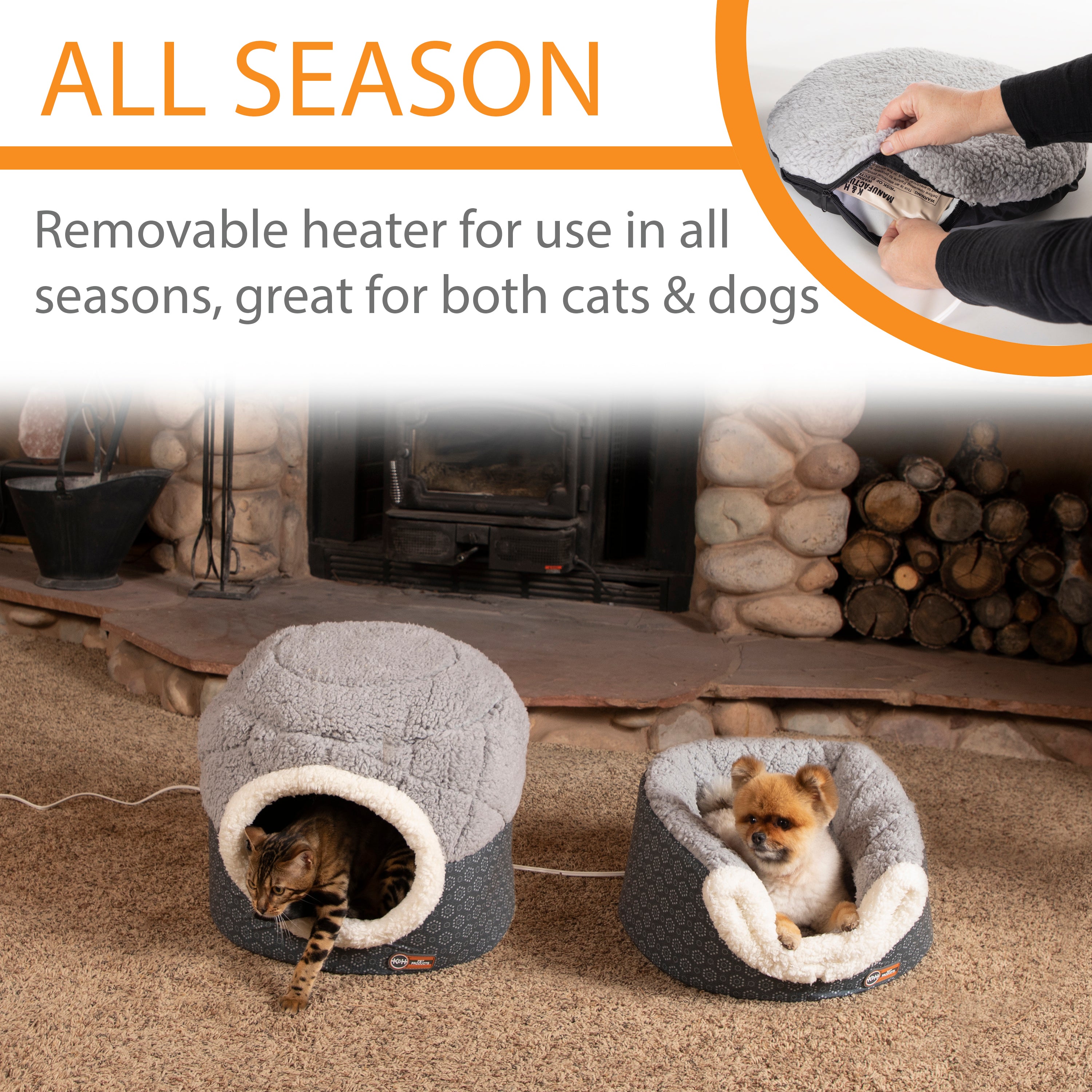 k-h-thermo-pet-nest-lit-chauffant-chat-toit-amovible image 3
