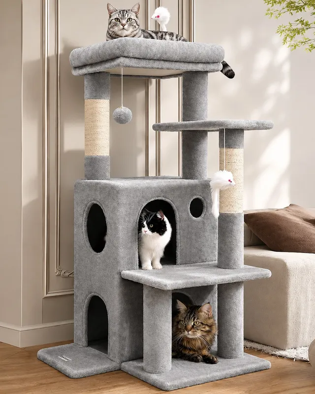 globlazer-f-series-fc50-arbre-chat-gris-clair-127-cm image 1