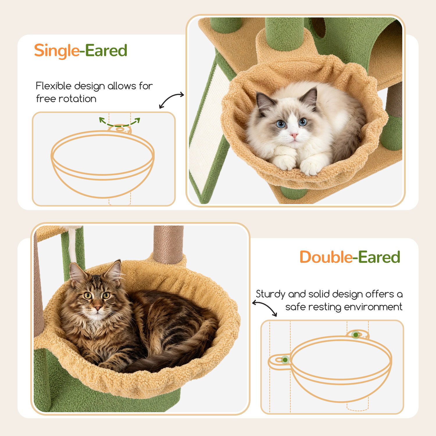globlazer-s-series-s78g-arbre-chat-78-pouces-vert-cactus-xxl image 5