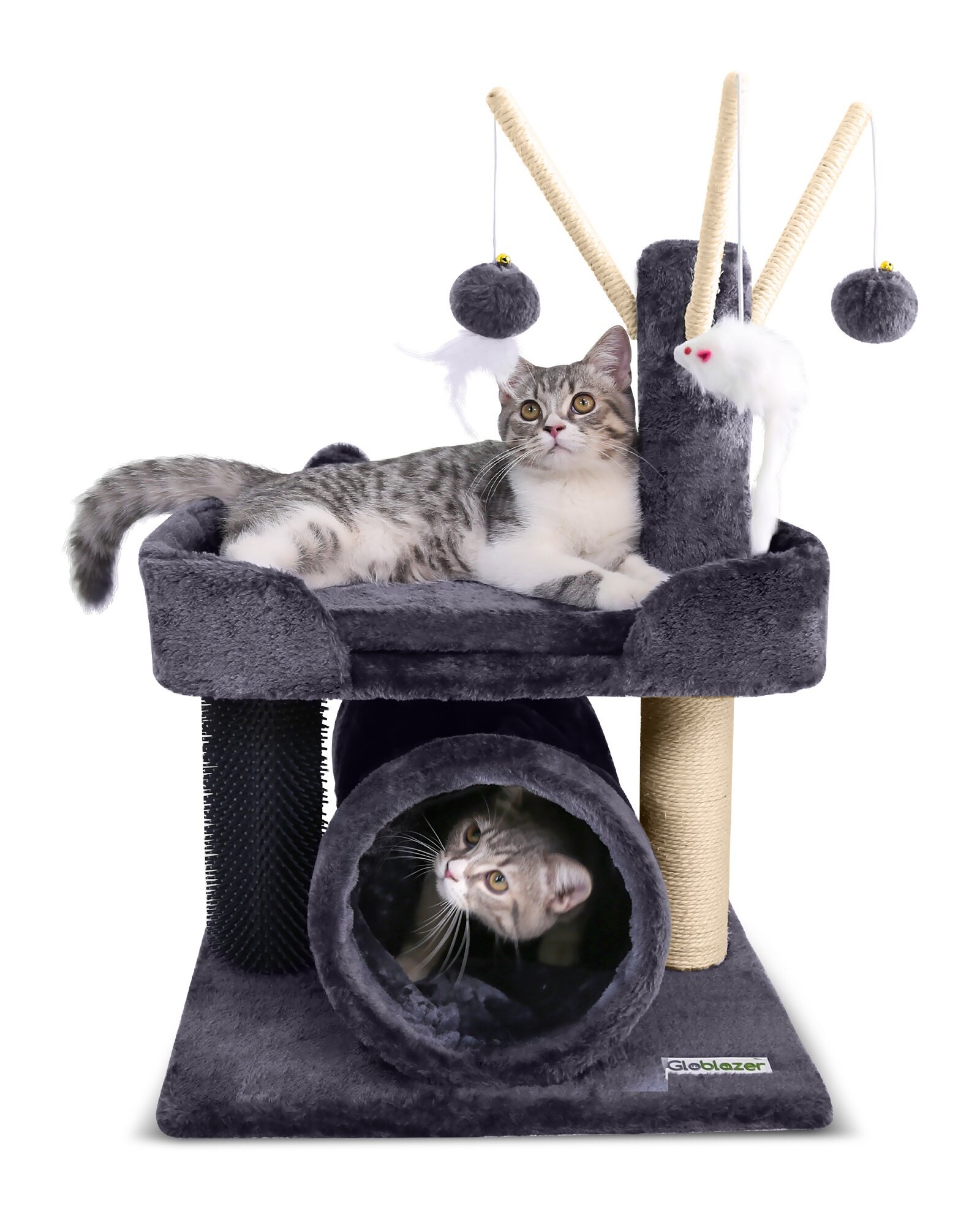 globlazer-f-series-i25-arbre-chat-gris-fonc-63-cm image 1
