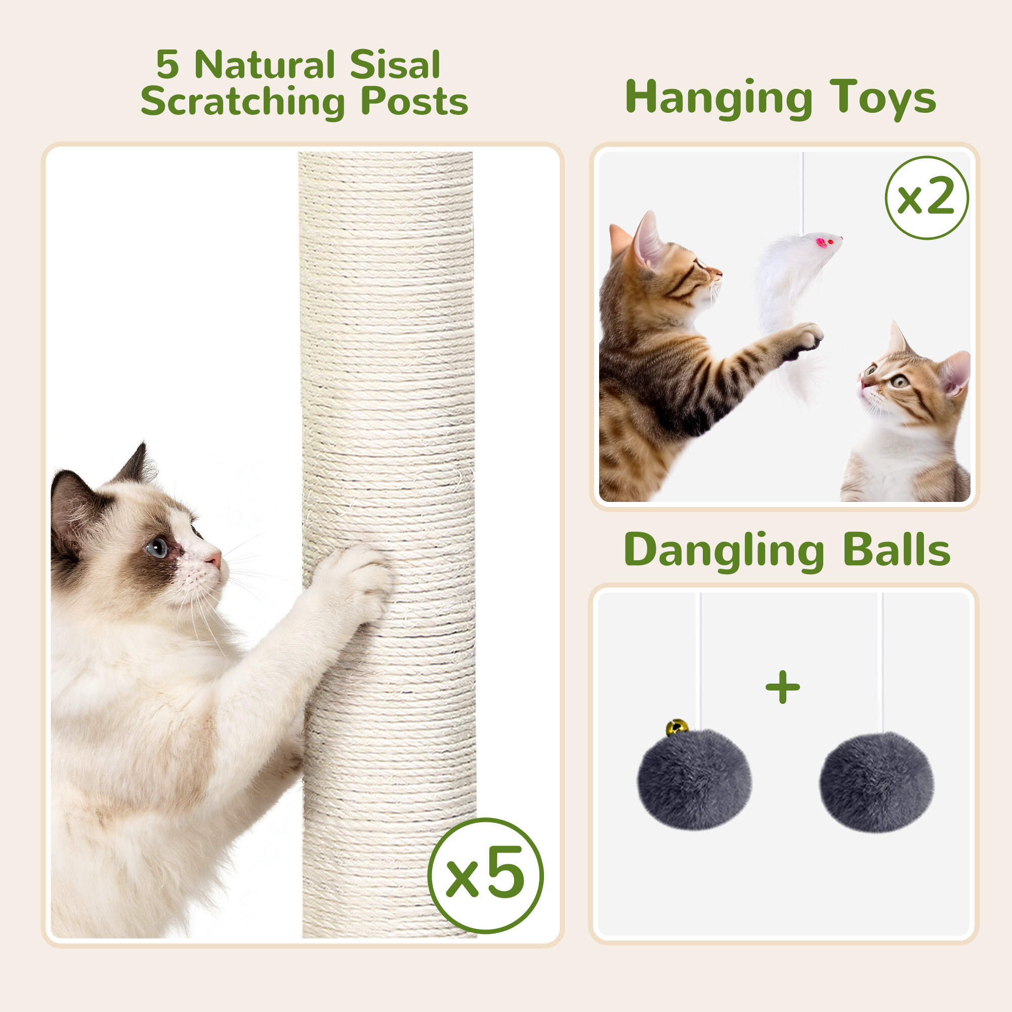 globlazer-f78c-arbre-chat-gris-fonc-78-pouces-robuste image 7