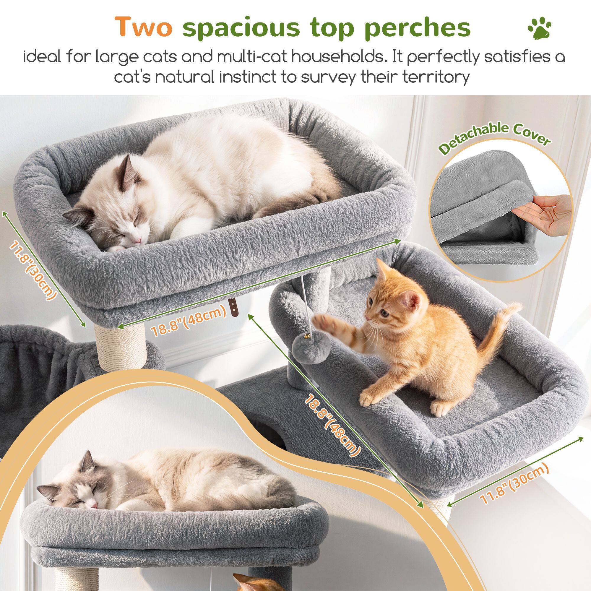 globlazer-s79-arbre-chat-79-pouces-gris-clair-grand image 6