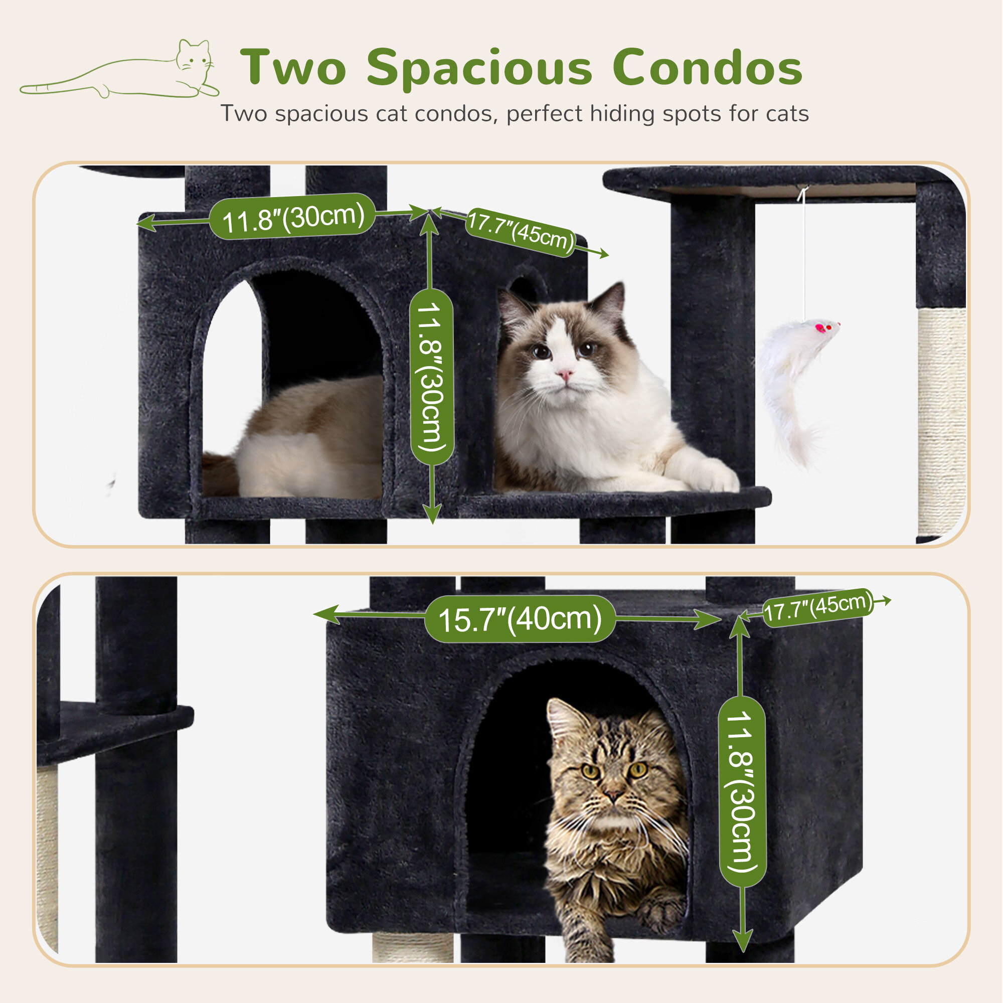 globlazer-f78c-arbre-chat-gris-fonc-78-pouces-robuste image 4