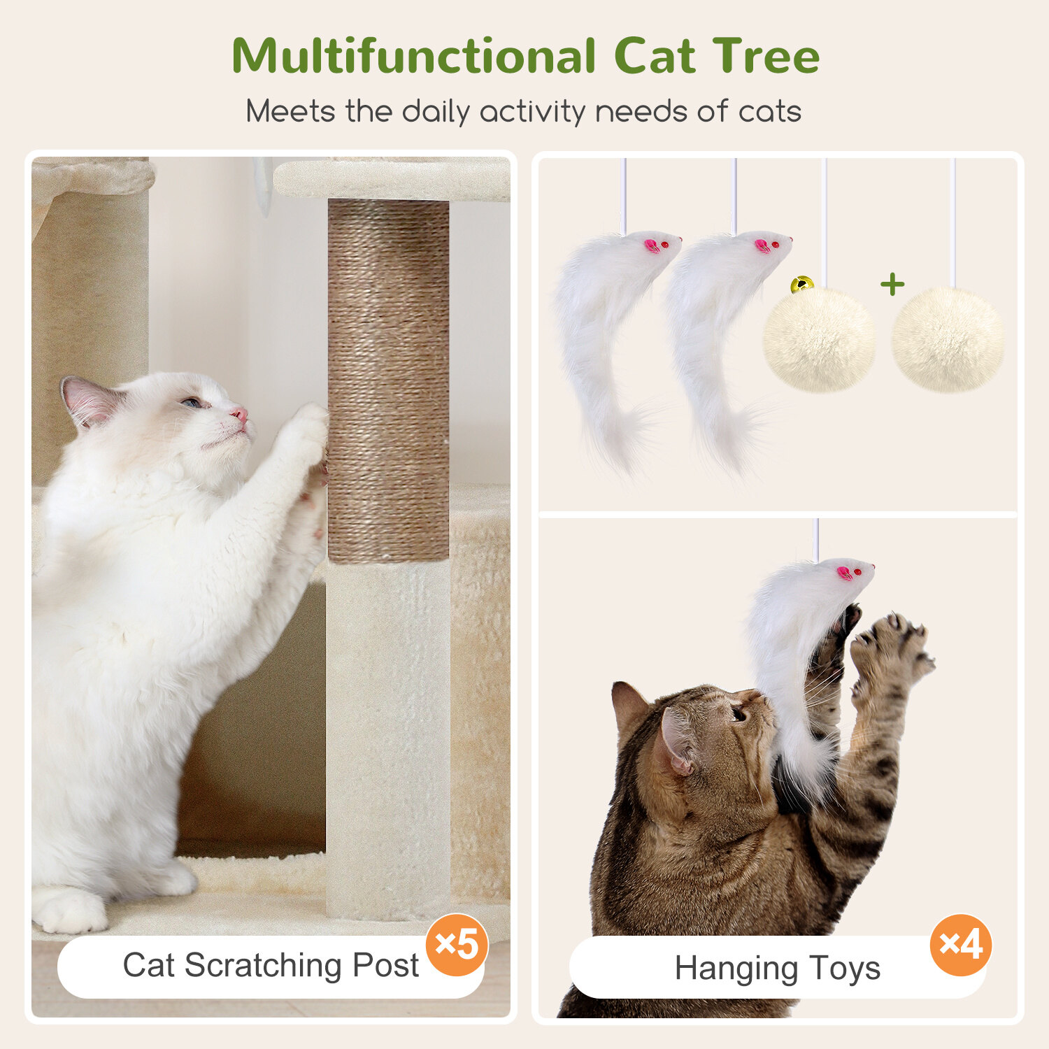 globlazer-f80f-arbre-chat-beige-203-cm-grand-chat image 6