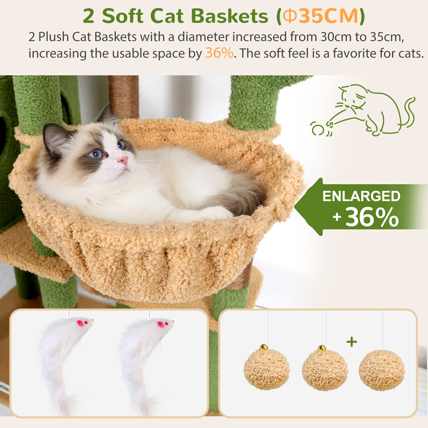 globlazer-s74e-arbre-chat-robuste-188-cm-vert-cactus image 4