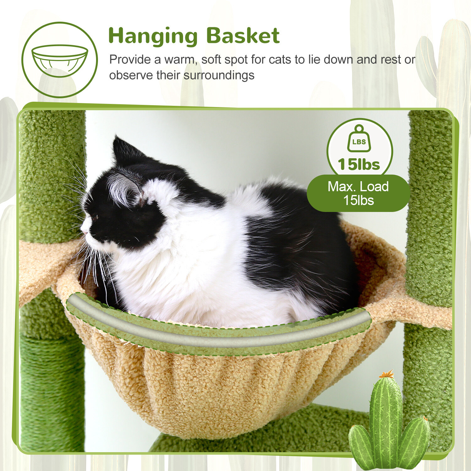 globlazer-f-series-f46a-arbre-chat-vert-117-cm-compact image 6