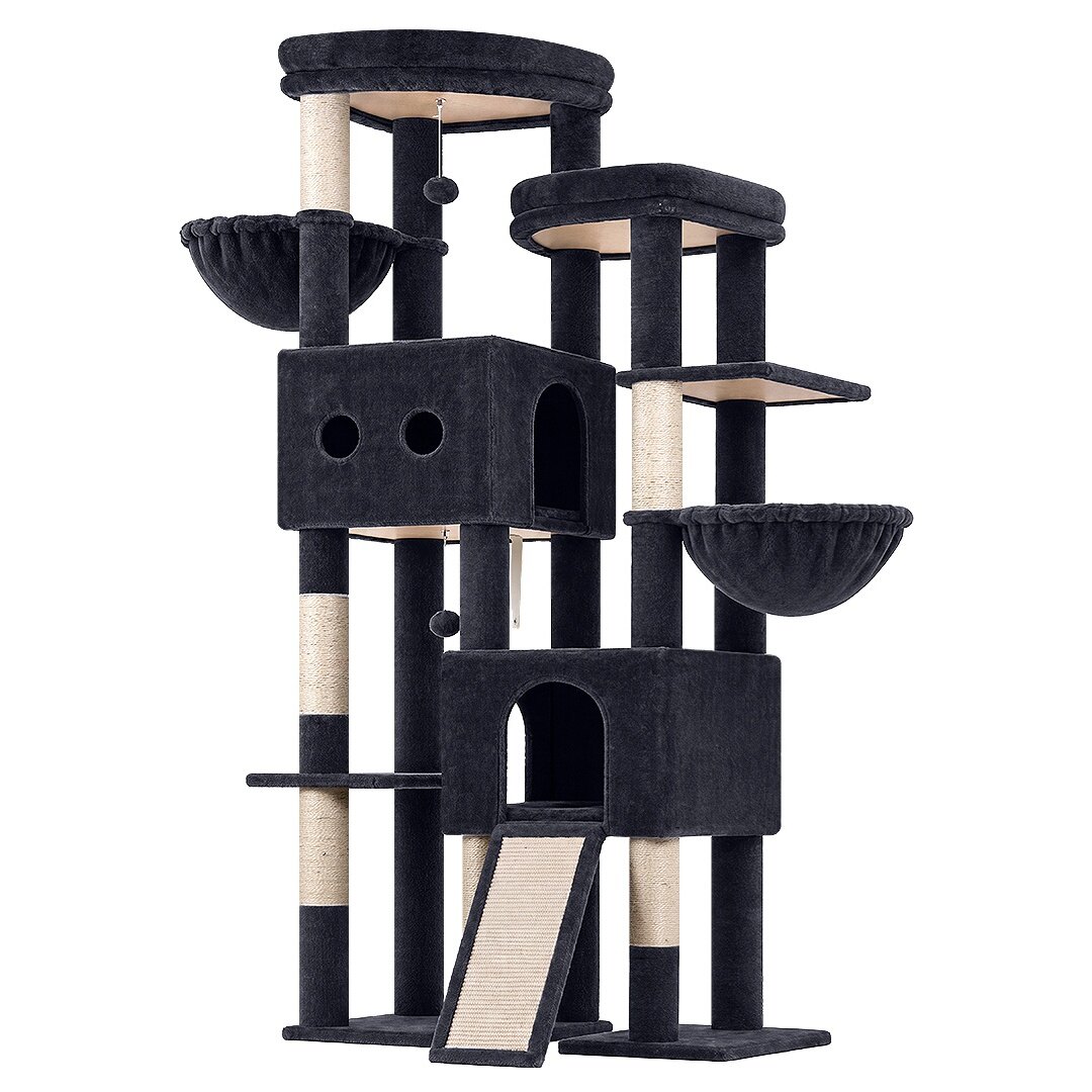 globlazer-s76e-arbre-chat-gris-fonc-193-cm-haut image 2