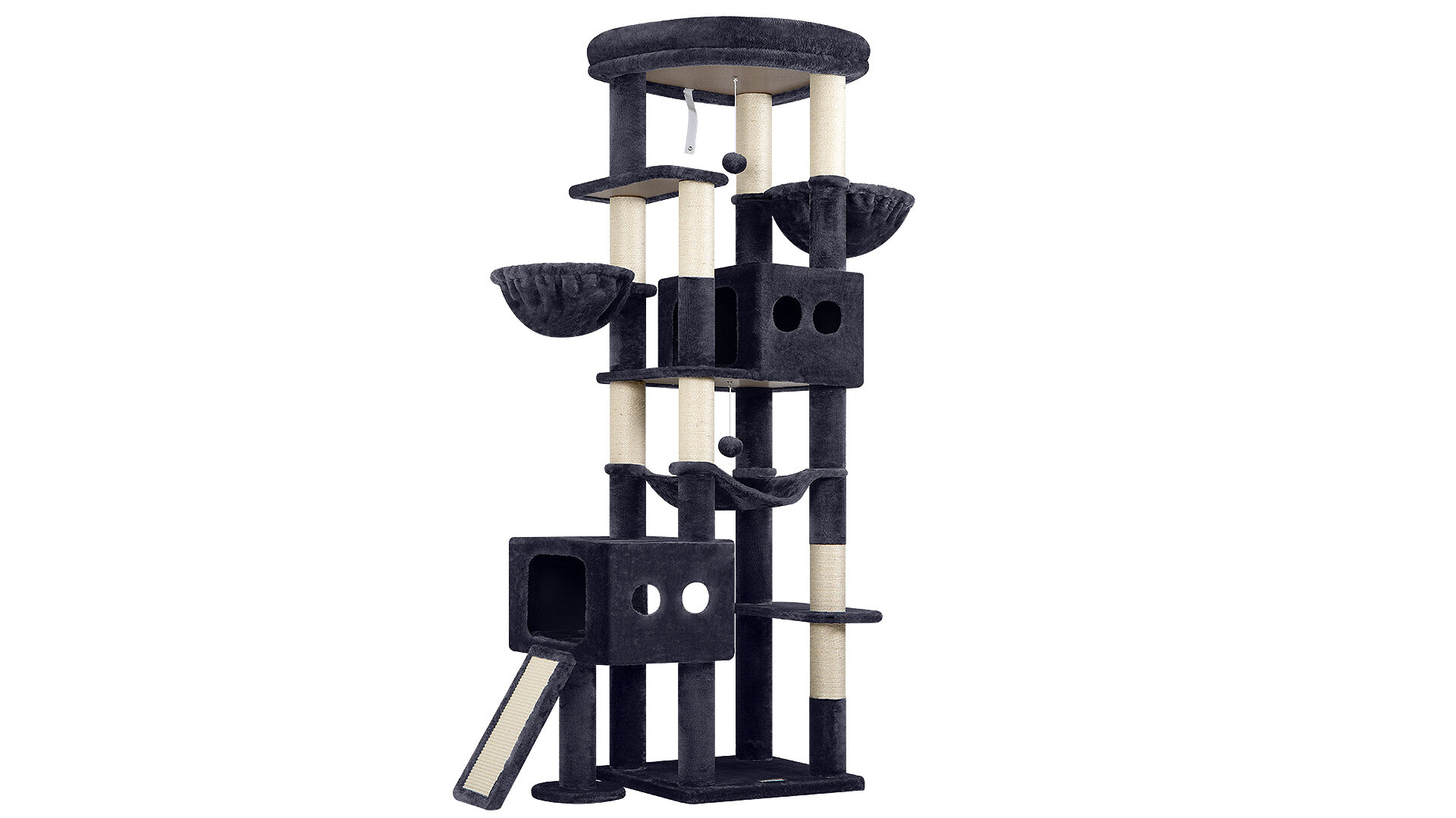 globlazer-s81g-arbre-chat-206-cm-gris-fonc-haut image 2