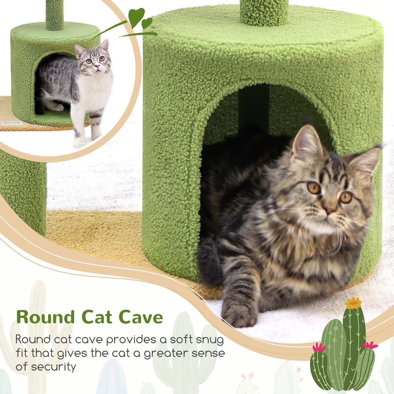globlazer-f-series-f33-arbre-chat-cactus-vert-84-cm-petit image 5