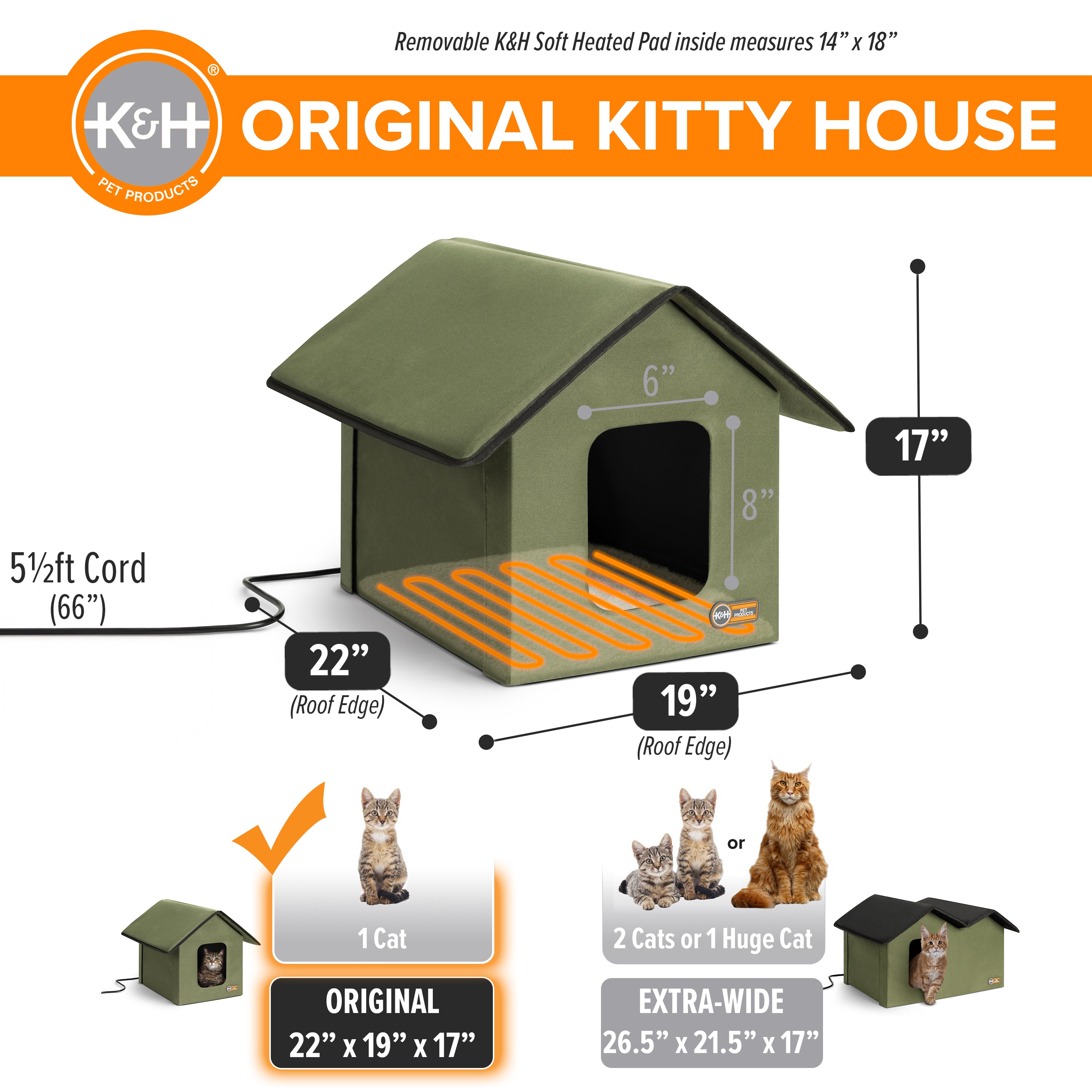 k-h-thermo-house-niche-chat-ext-rieur-chauffante-olive image 2