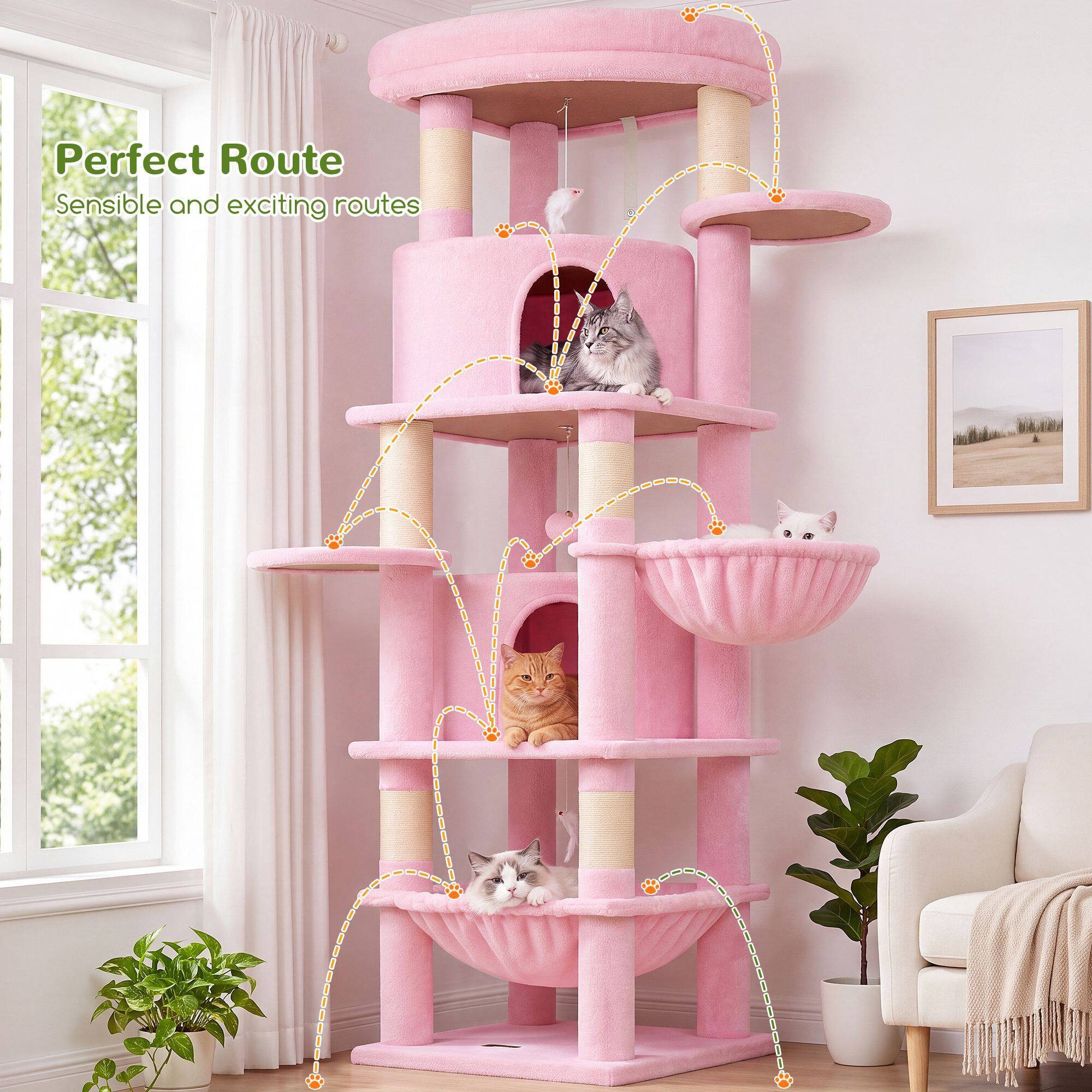 globlazer-c-series-c68-arbre-chat-rose-173-cm image 5