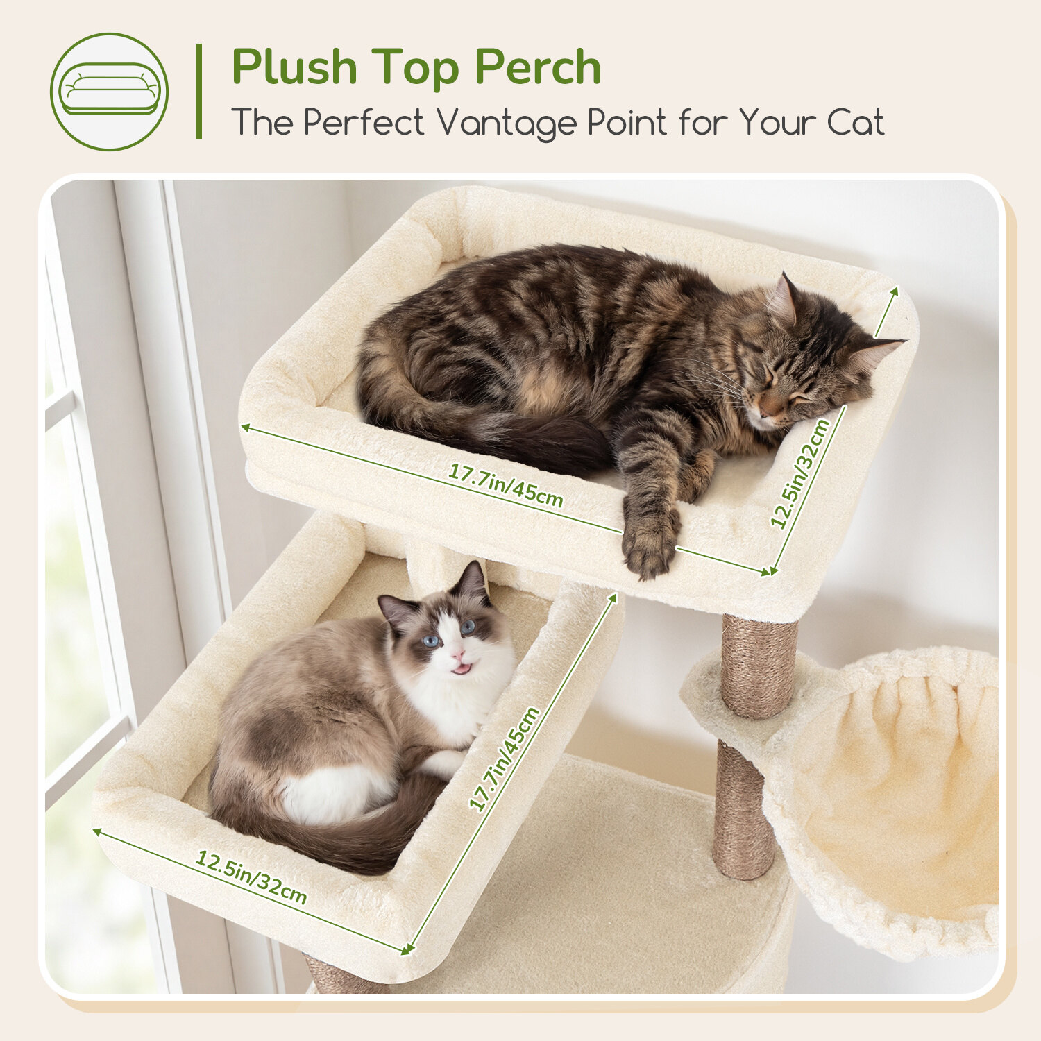 globlazer-f65d-arbre-chat-beige-165-cm image 4