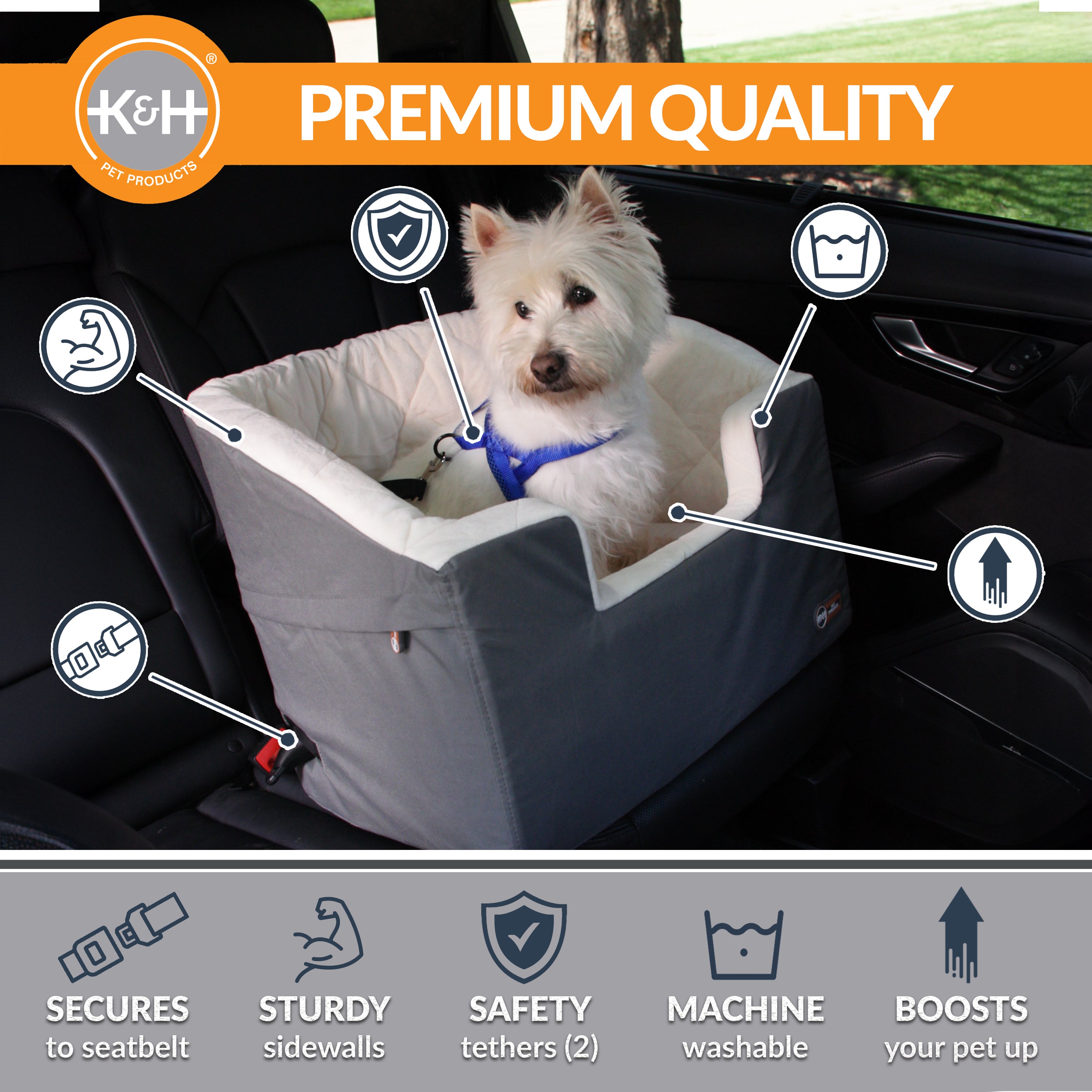 k-h-bucket-booster-si-ge-auto-chien-large-gris-cr-me image 2