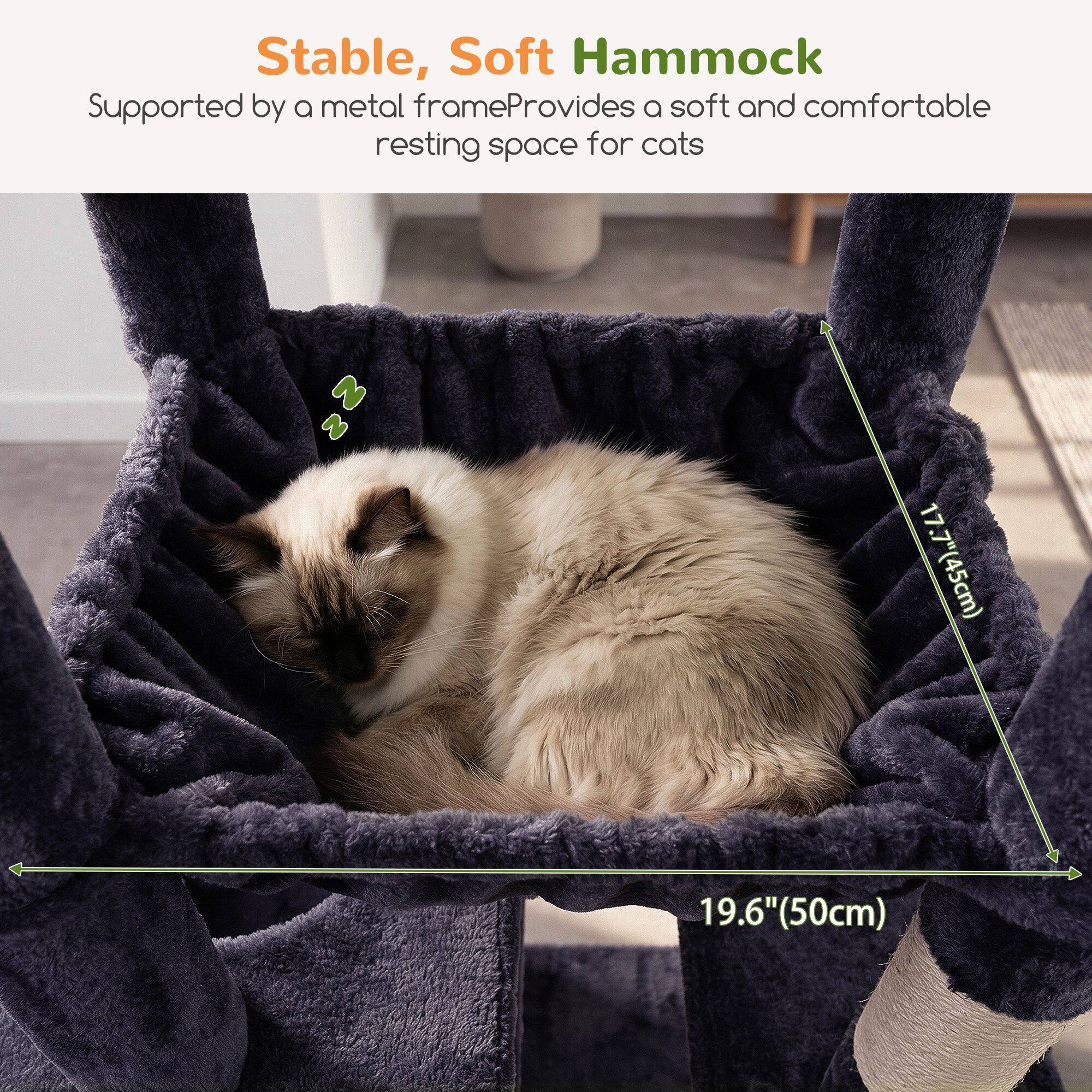 globlazer-f80g-arbre-chat-gris-fonc-80-pouces-grand image 5