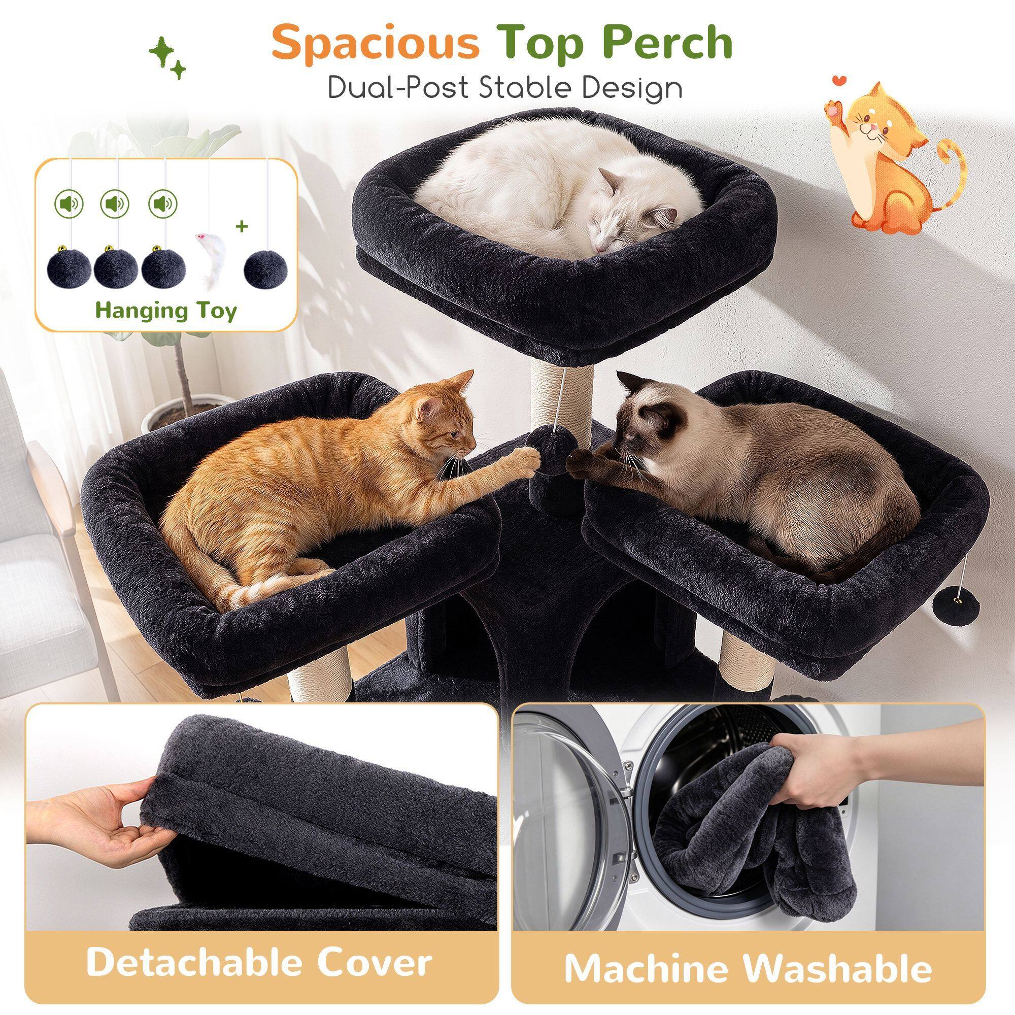 globlazer-f-series-f70h-arbre-chat-gris-fonc-70-pouces-haut image 8