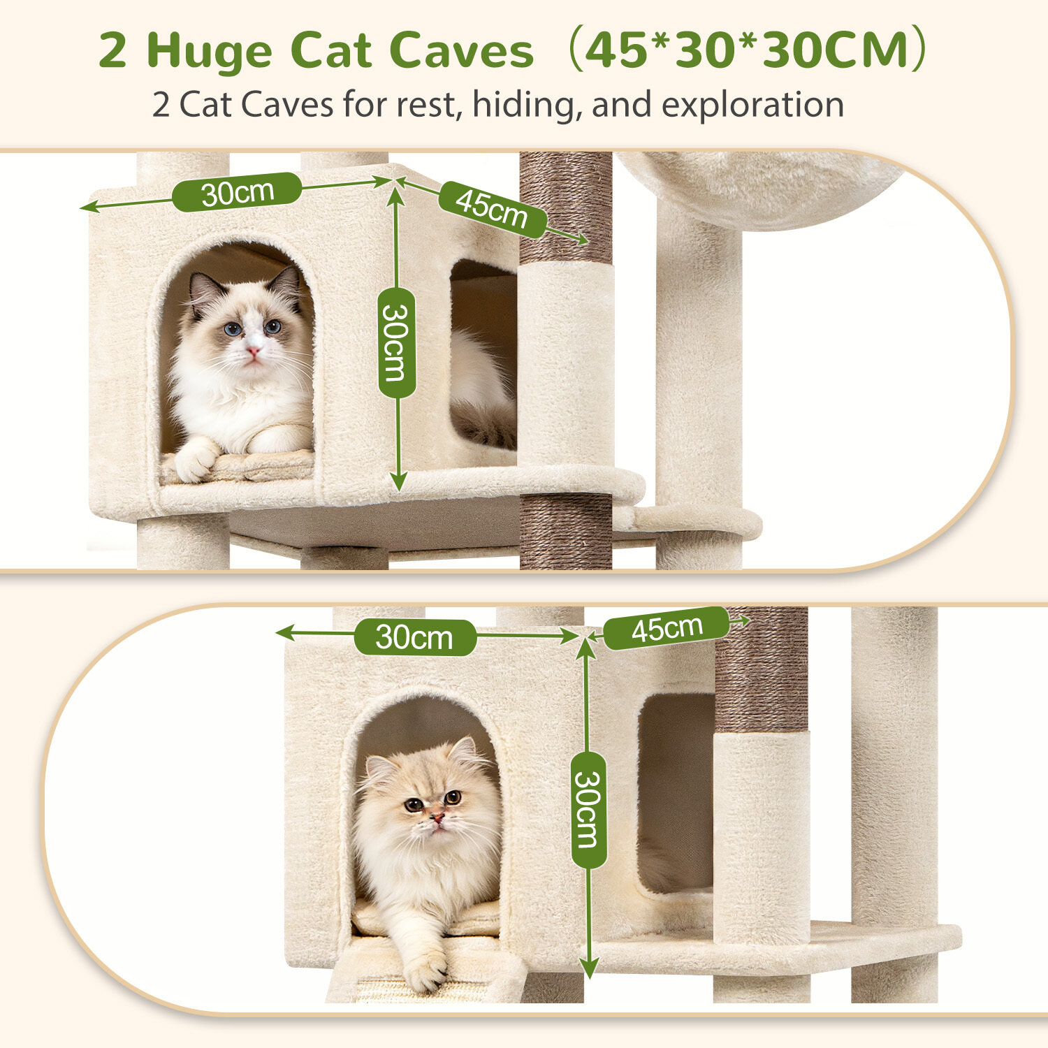 globlazer-c-series-c80-arbre-chat-beige-80-pouces-grand image 5