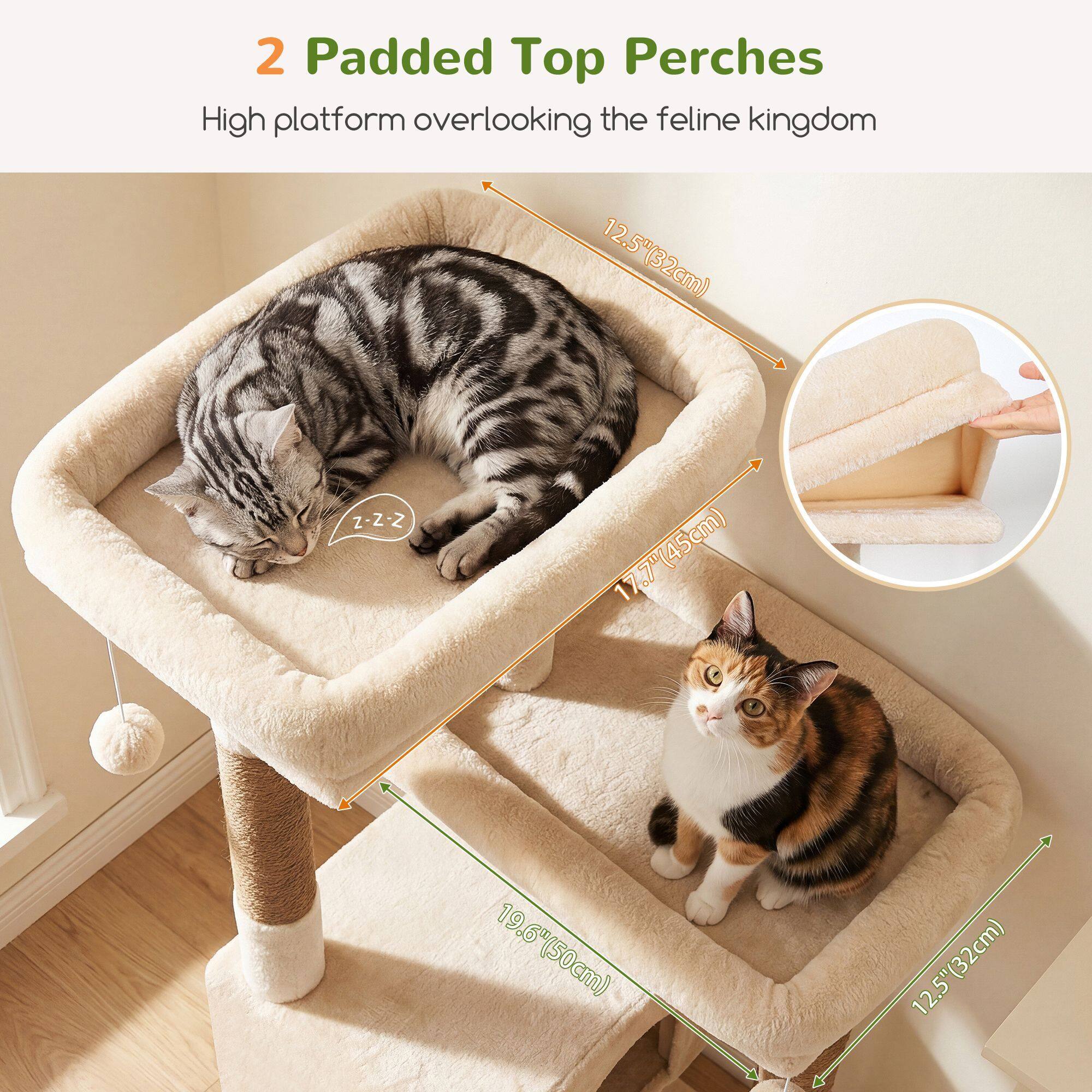 globlazer-f-series-f80g-arbre-chat-beige-80-pouces image 5