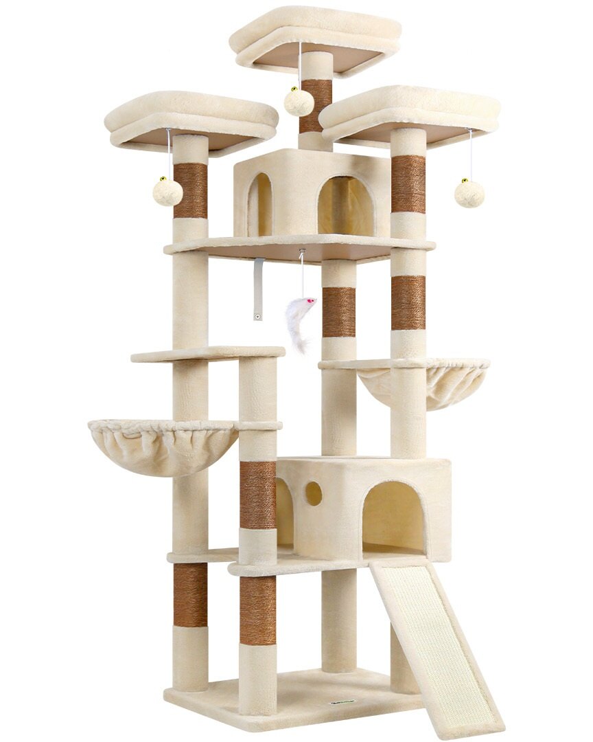 globlazer-f83d-arbre-chat-grand-beige-211-cm image 2