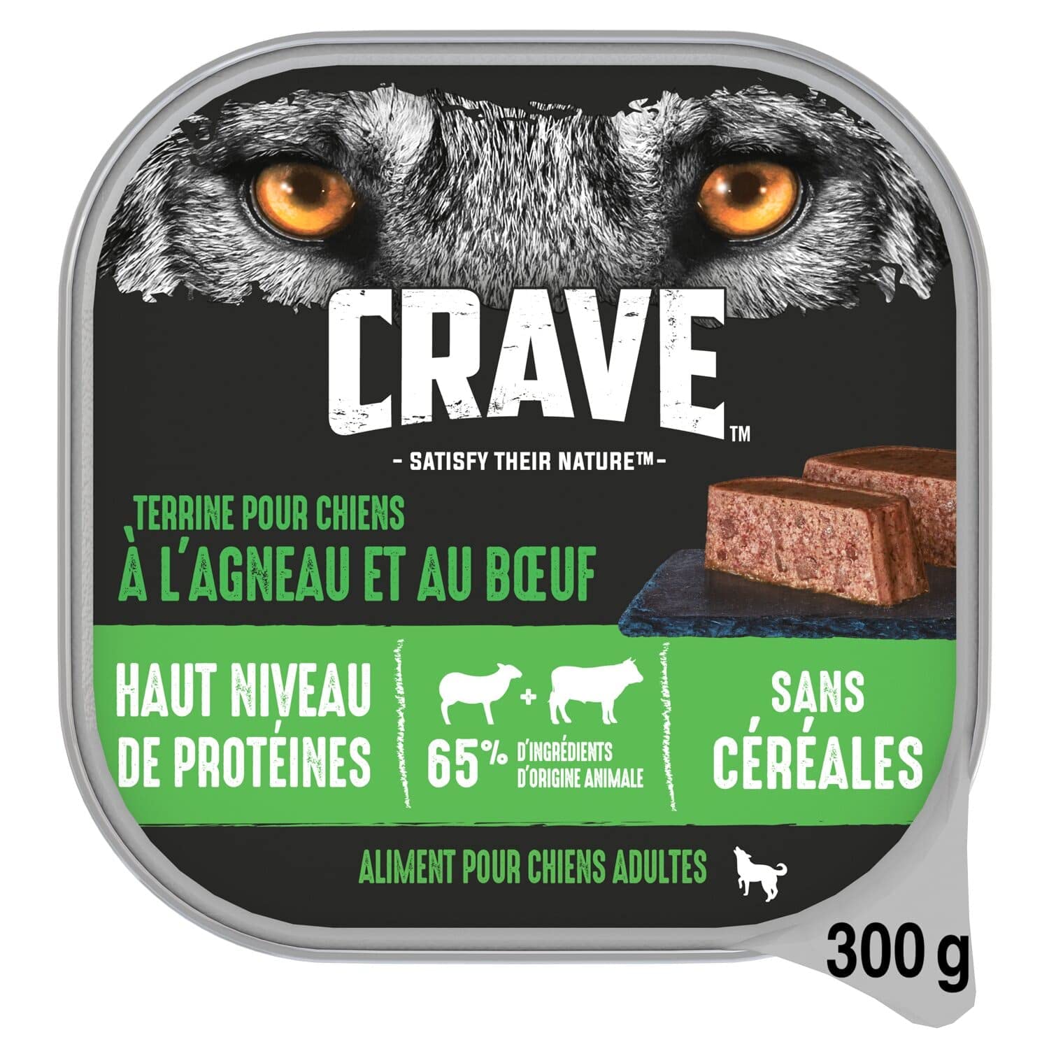 crave-p-t-e-chien-agneau-b-uf-sans-c-r-ales-10x300g image 1