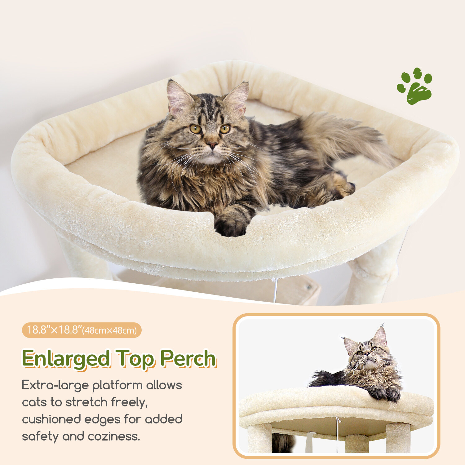 globlazer-s74-arbre-a-chat-beige-188-cm-grand image 3