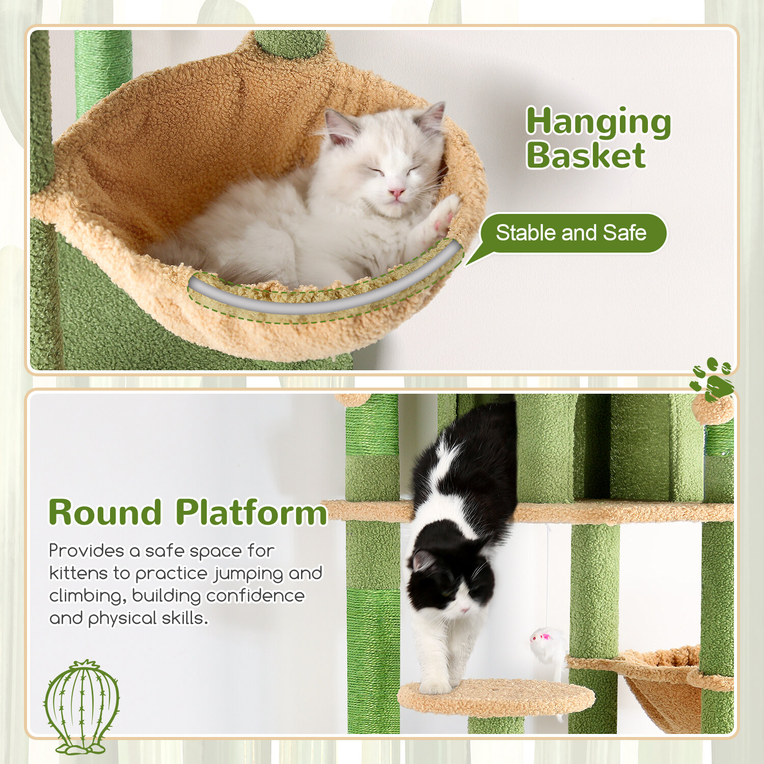globlazer-f82-arbre-chat-cactus-vert-82-pouces-haut image 5