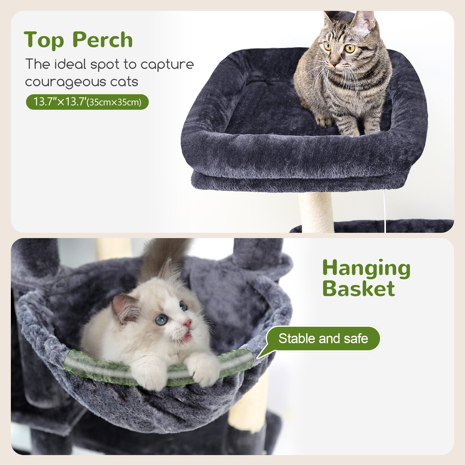 globlazer-f-series-f65b-arbre-chat-gris-fonc-165-cm image 5