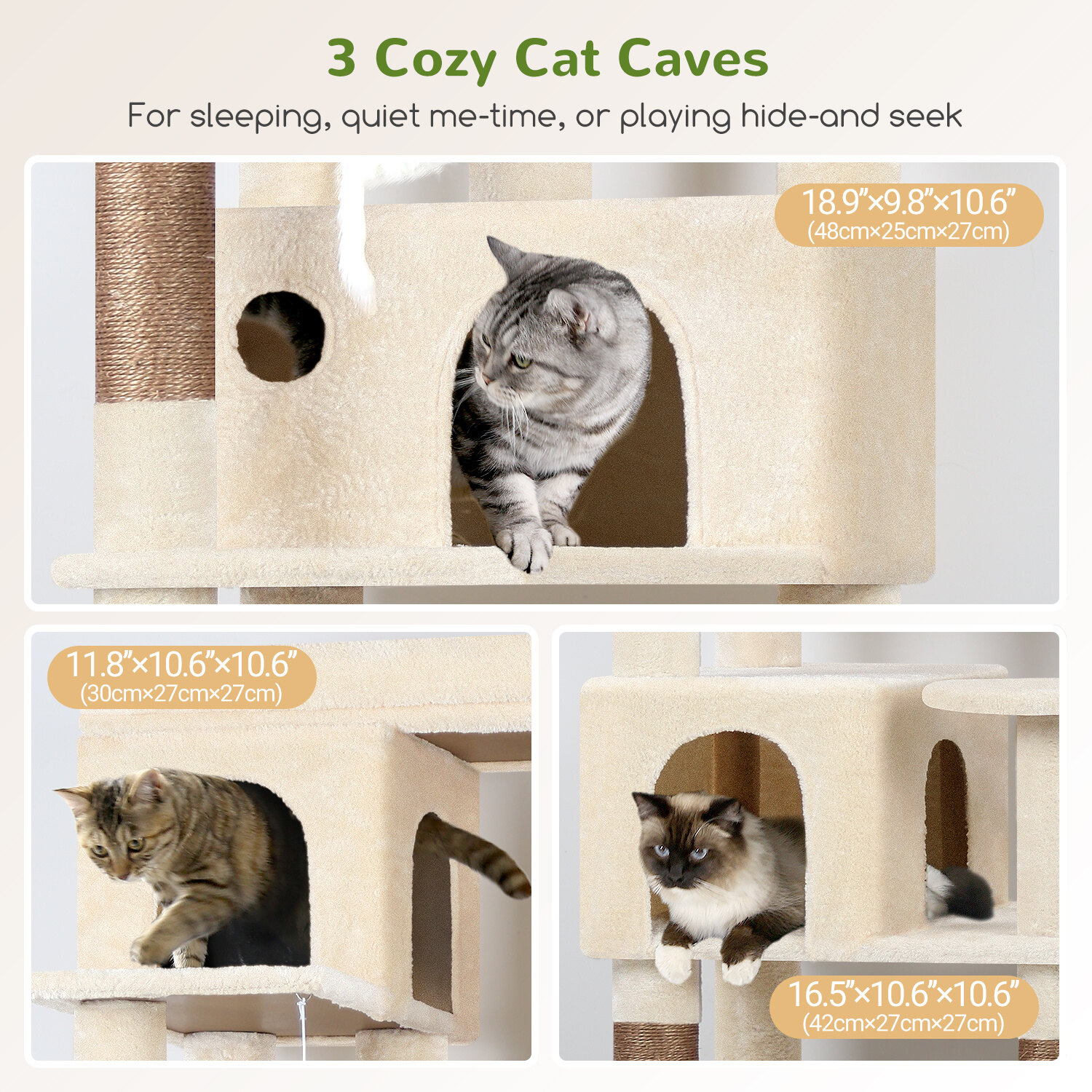 globlazer-f66-f-series-tour-chat-beige-66-pouces image 5