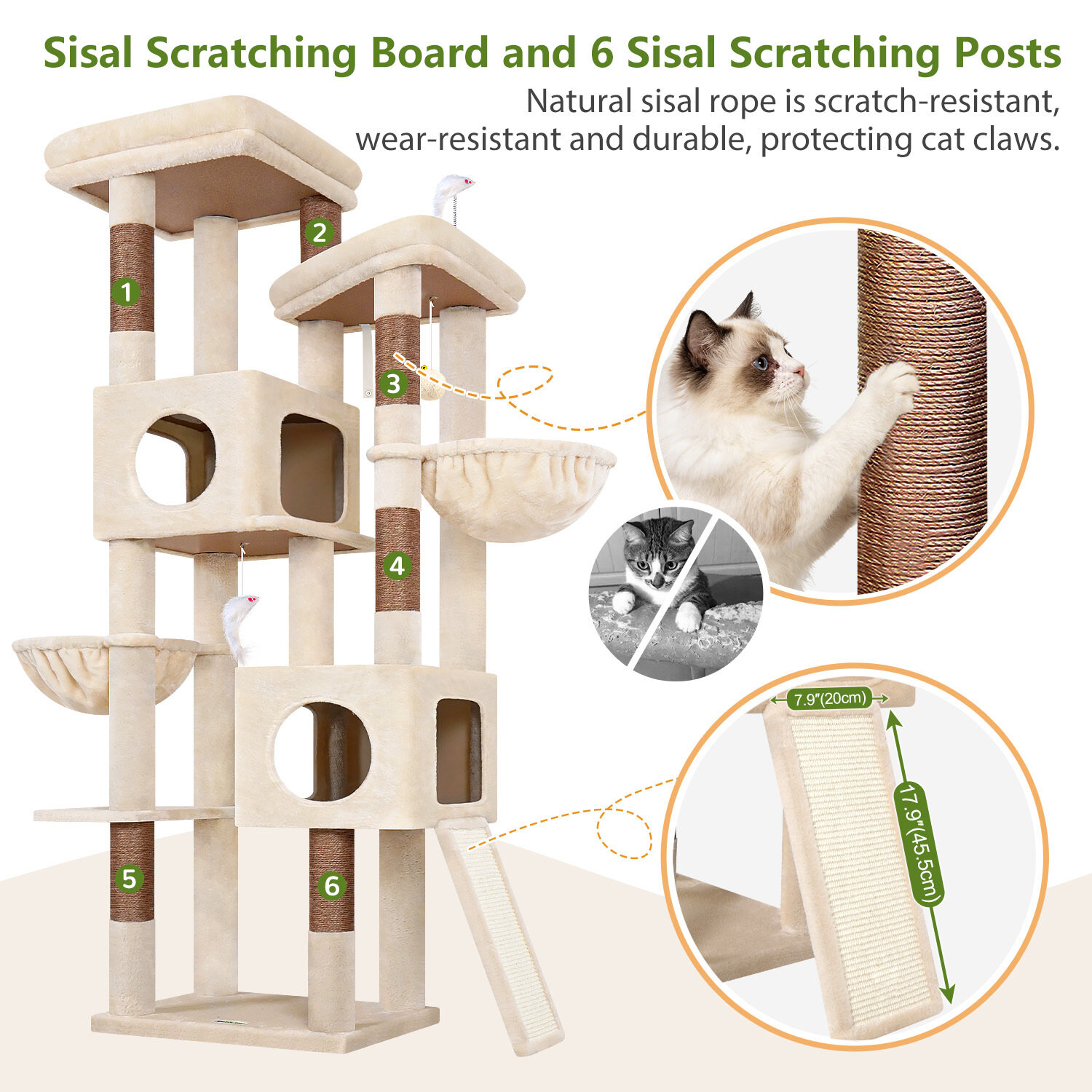 globlazer-s-series-s72e-arbre-chat-beige-72-pouces image 6