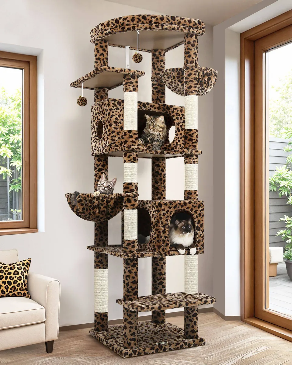 globlazer-s74-arbre-chat-l-opard-74-pouces-grand-mod-le image 1