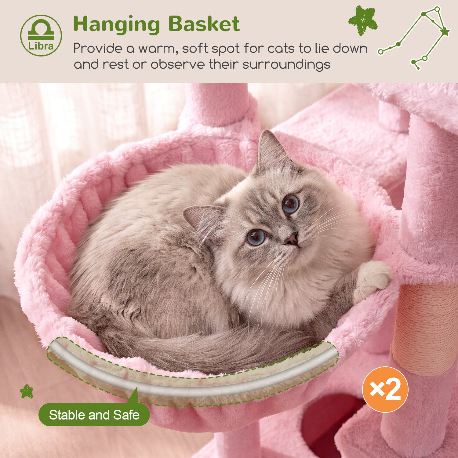 globlazer-z-series-z78-arbre-chat-rose-198-cm image 5