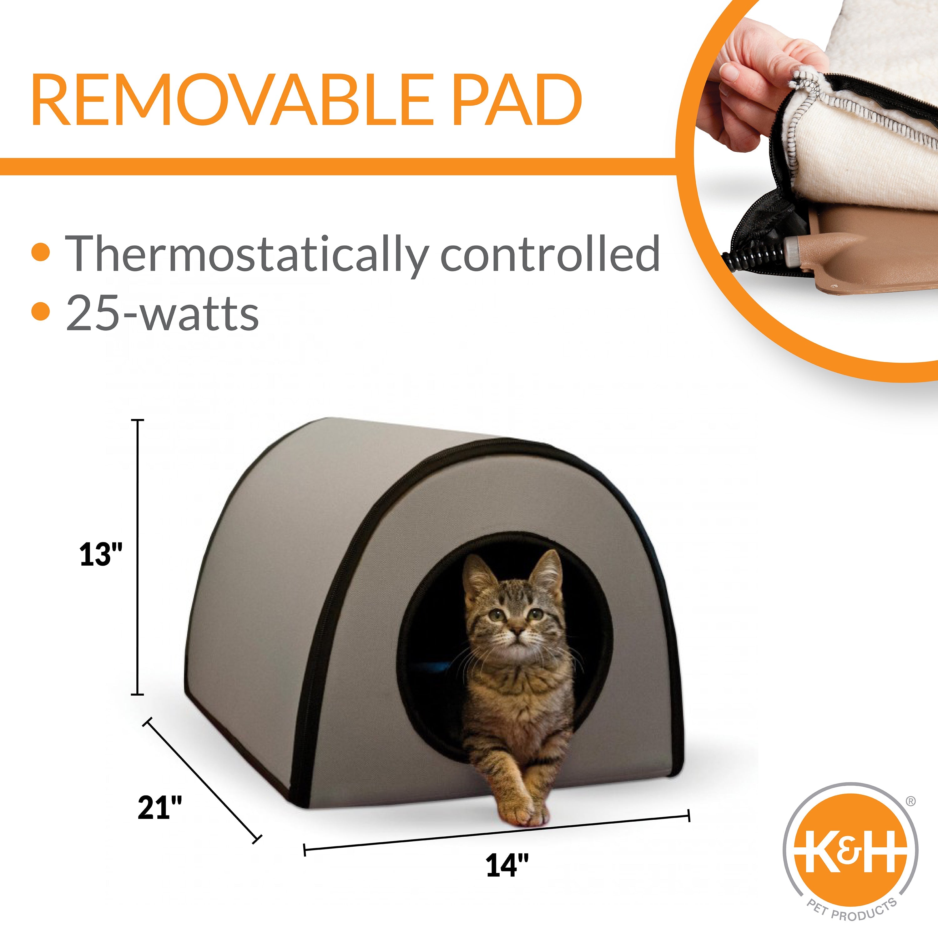 k-h-thermo-mod-kitty-shelter-niche-chauffante-chat-tan-25w image 2