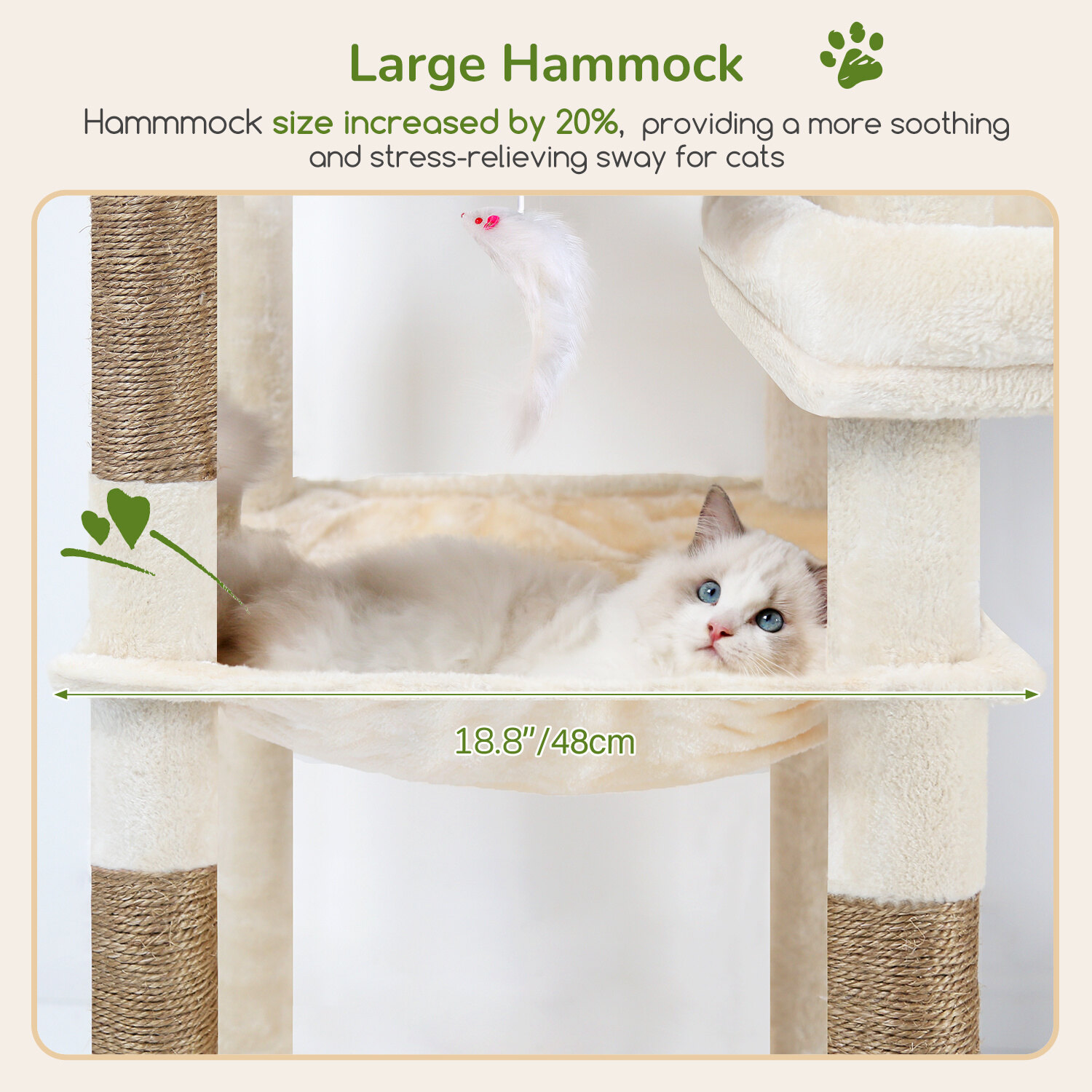 globlazer-s65-arbre-chat-beige-165-cm-robuste image 6