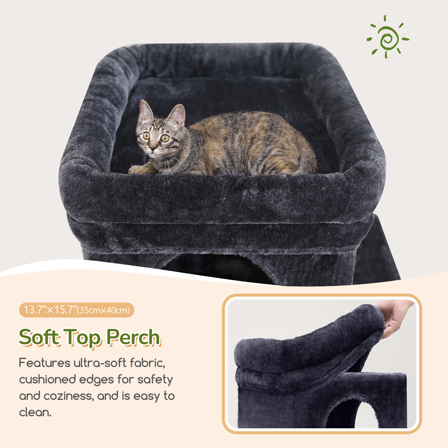 globlazer-f-series-f52b-arbre-chat-gris-fonc-52-pouces image 3