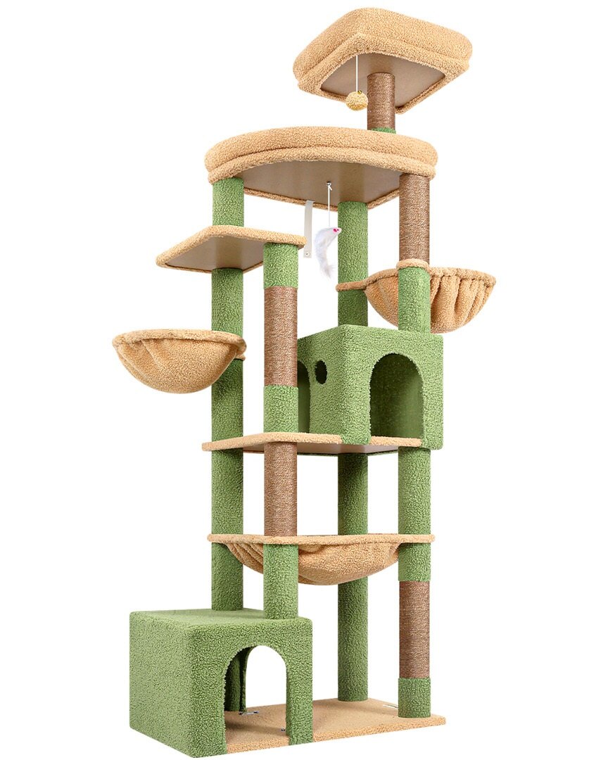 globlazer-s-series-s76b-arbre-chat-vert-cactus-76-pouces image 2