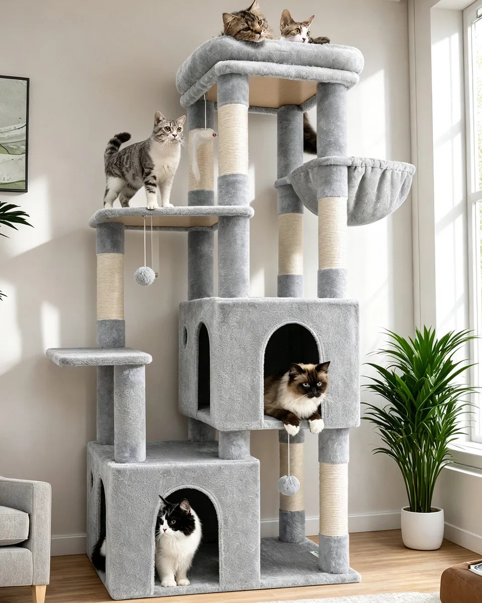 globlazer-f-series-f61-arbre-chat-robuste-155-cm-moyen image 1