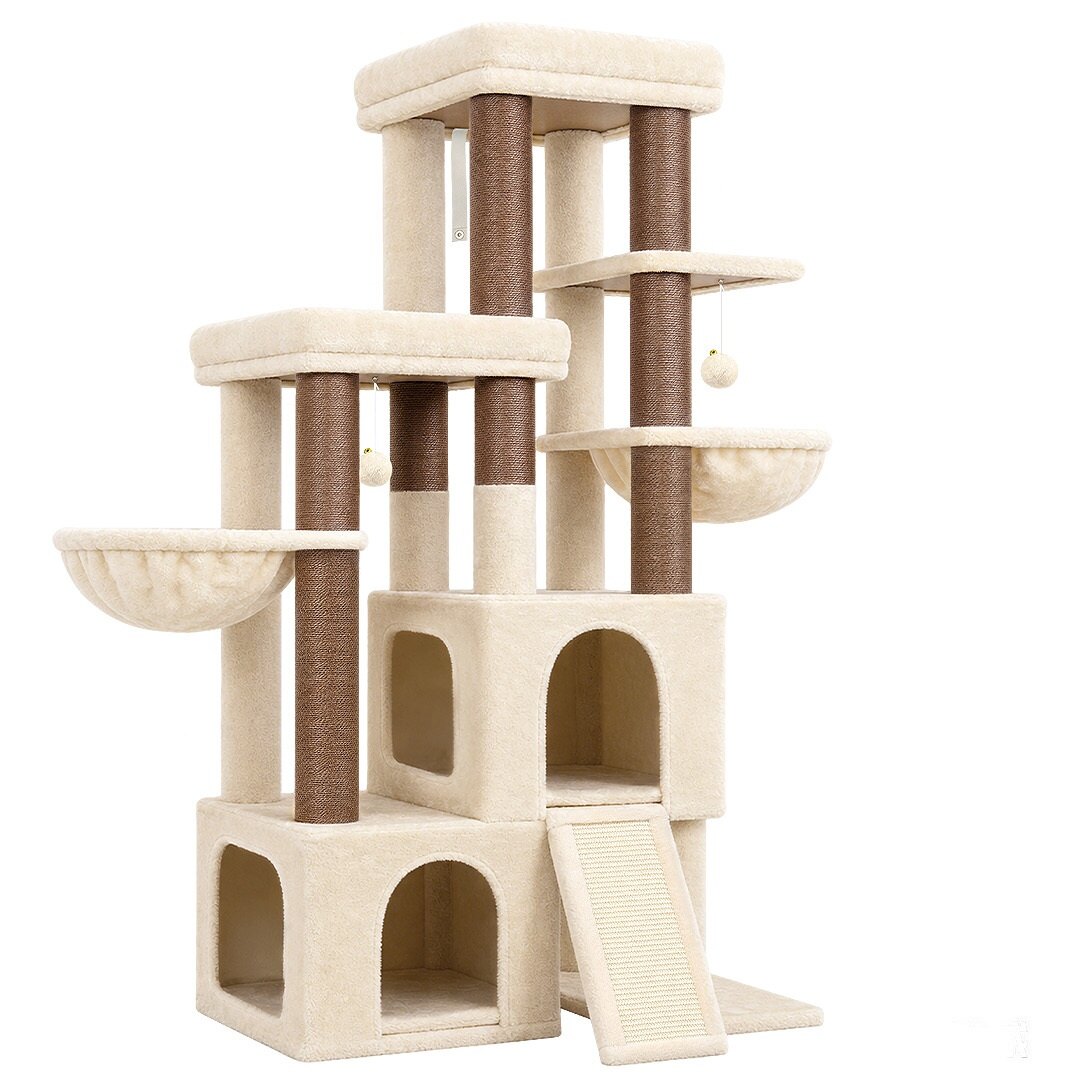 globlazer-s62-arbre-chat-62-pouces-beige-compact image 2