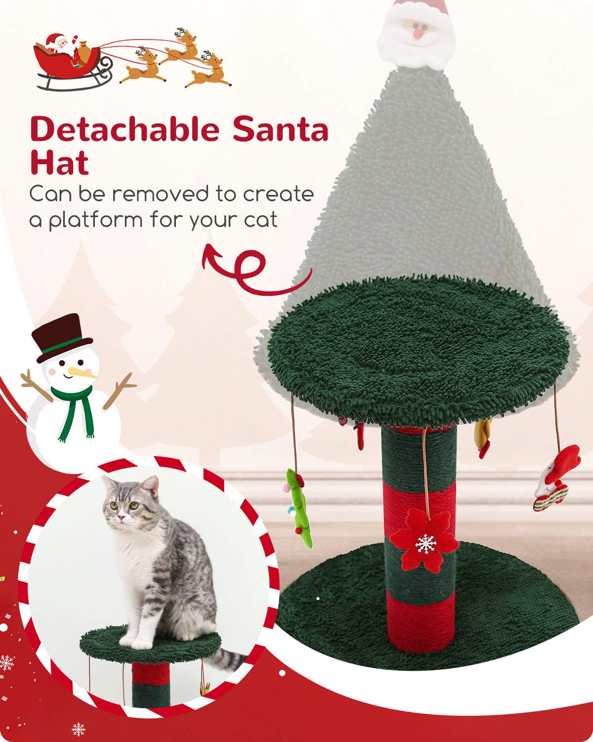 globlazer-xmas31-griffoir-chat-rouge-vert-31-pouces-no-l image 3