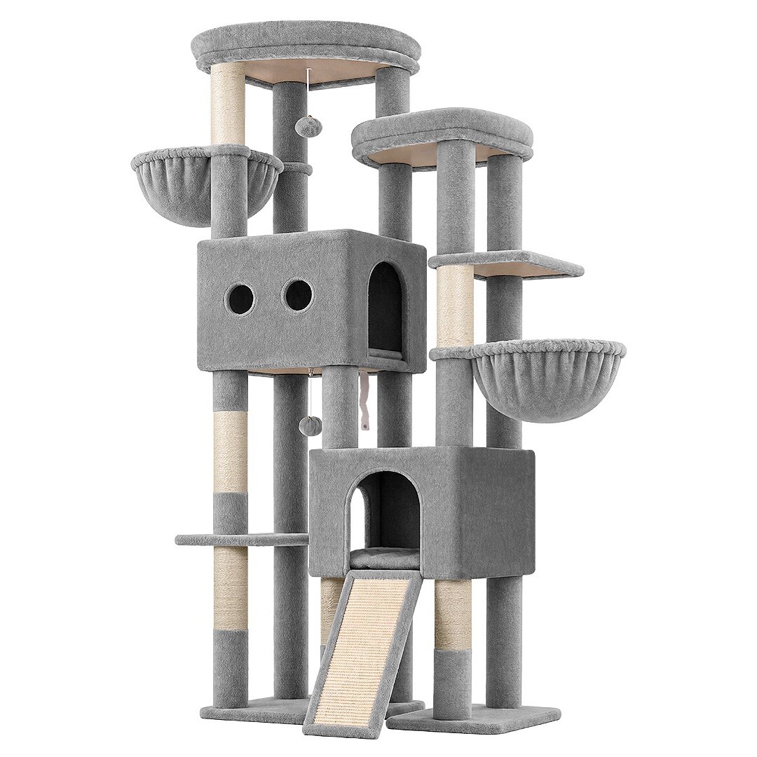 globlazer-s-series-s76e-arbre-chat-gris-clair-193-cm image 2
