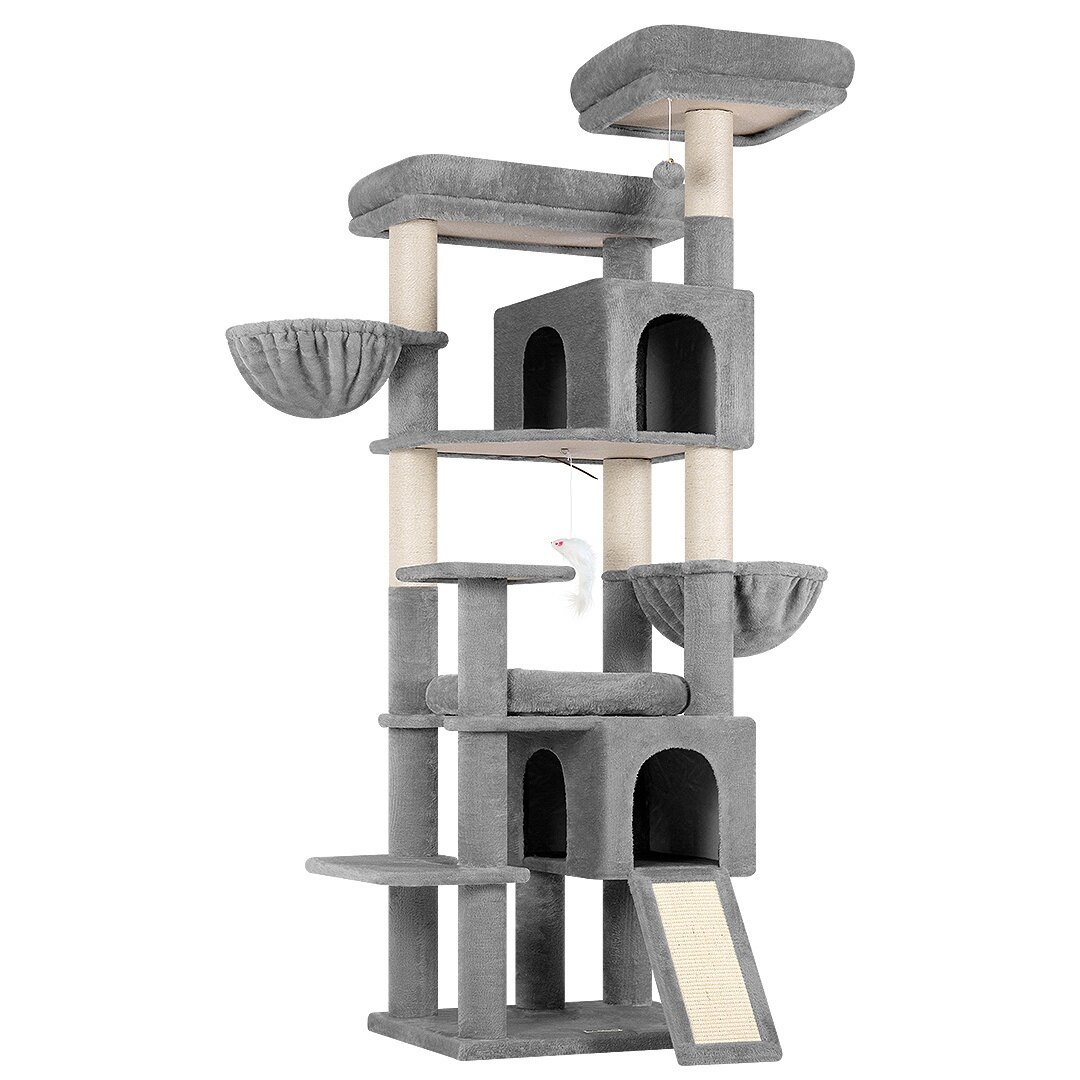 globlazer-f75c-arbre-chat-gris-clair-190-cm image 2