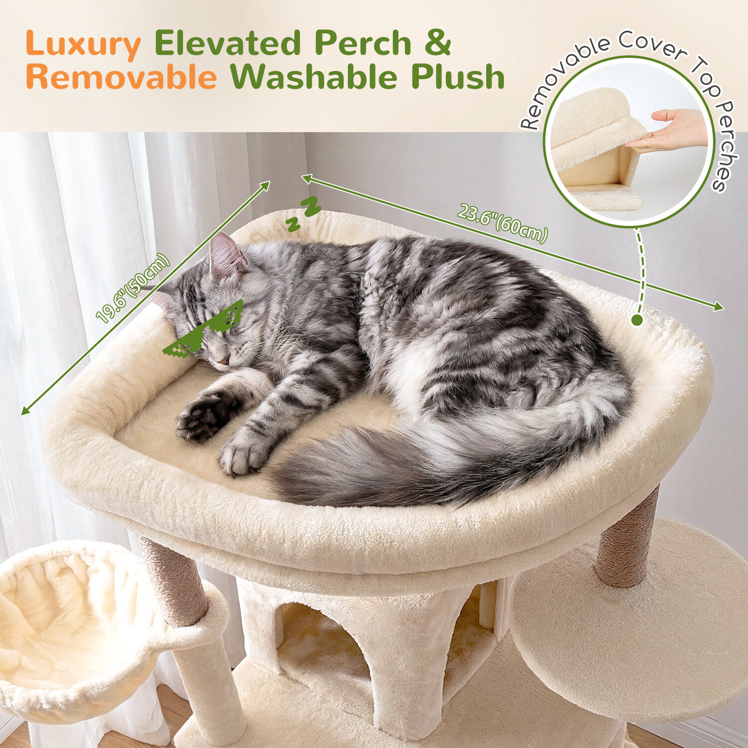 globlazer-s-series-s81f-arbre-chat-beige-206-cm image 5