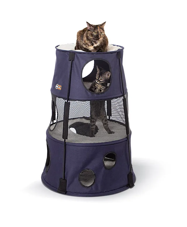 k-h-kitty-tower-tour-de-jeu-chat-3-tages-denim-fonc image 1