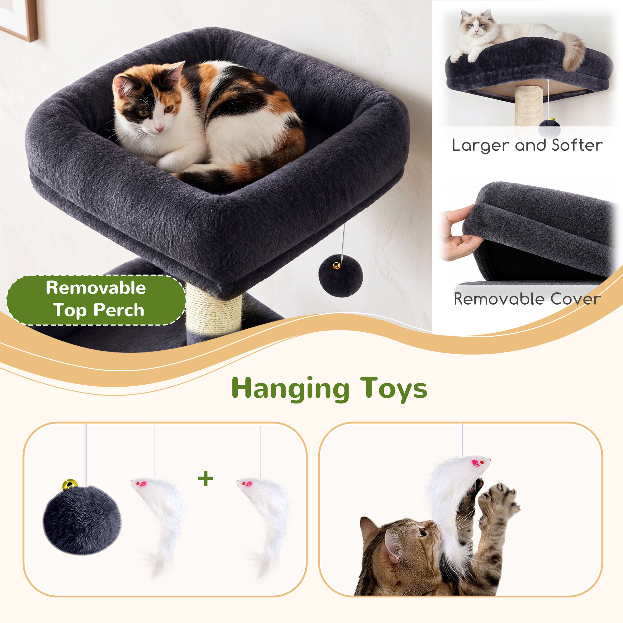 globlazer-f74-arbre-chat-188-cm-gris-fonc-grands-chats image 7