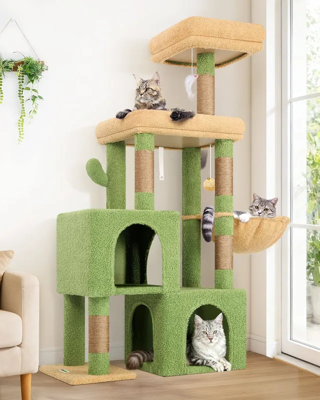 globlazer-s-series-s52-arbre-chat-vert-cactus-132-cm image 1