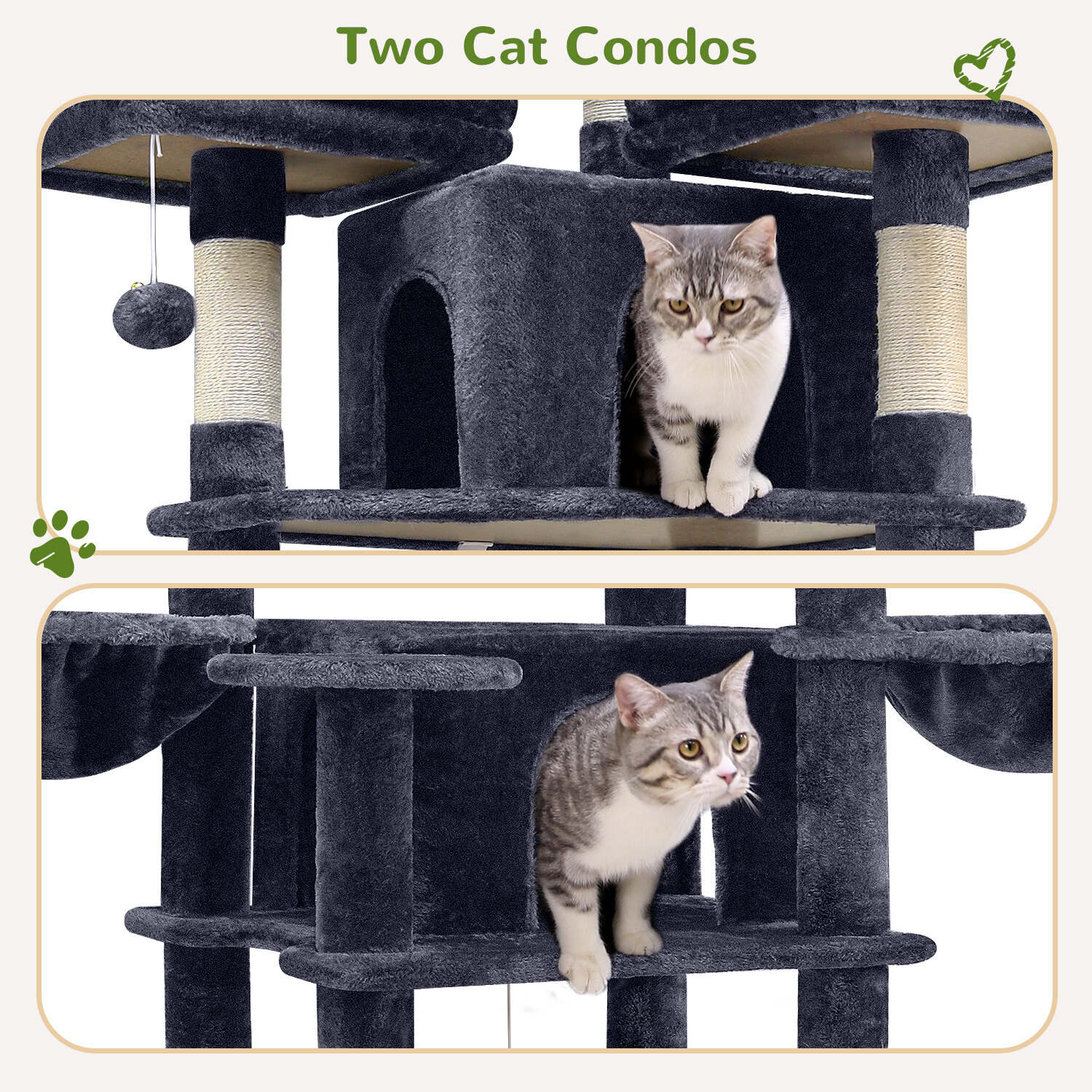 globlazer-f-series-f80-arbre-chat-gris-fonc-203-cm image 5