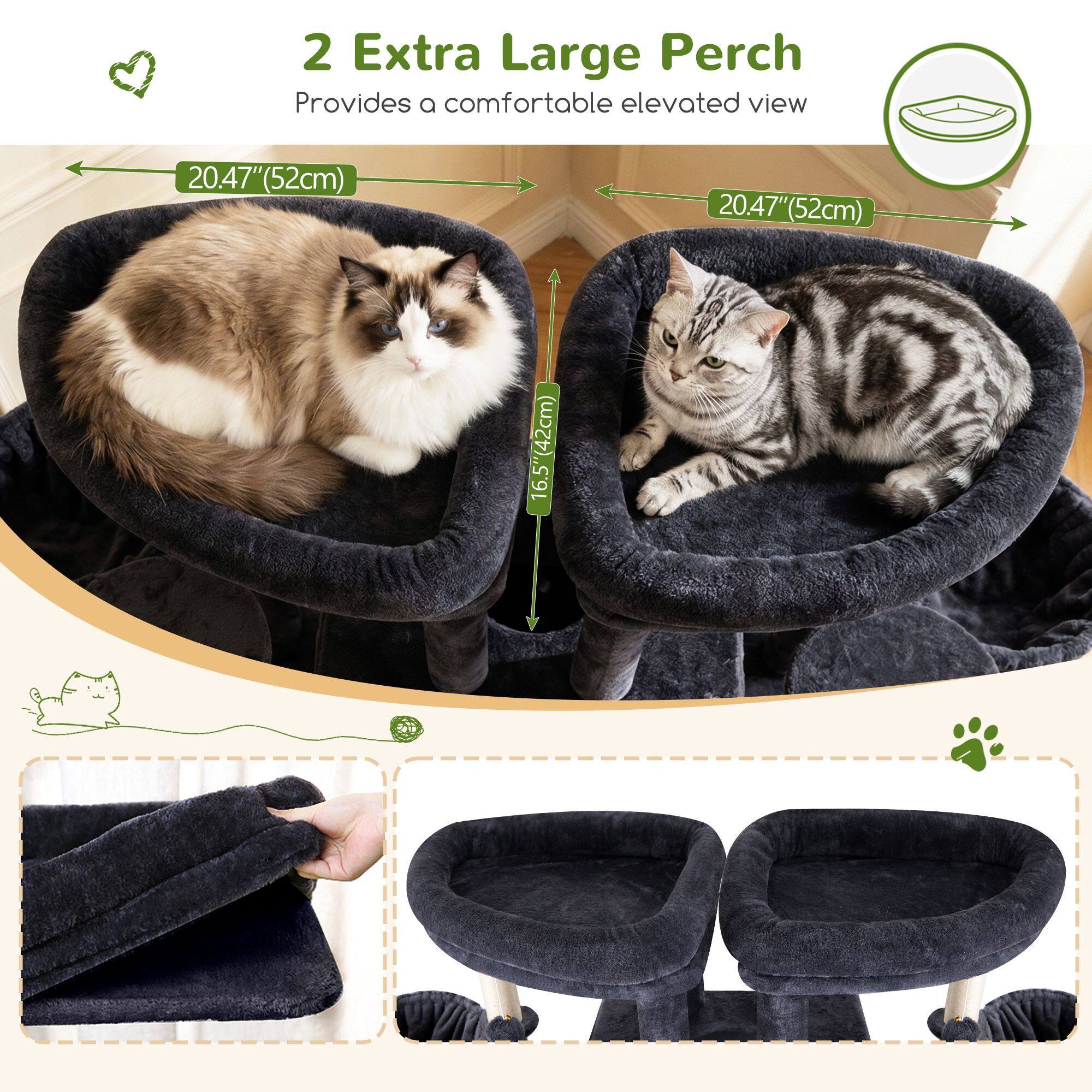 globlazer-s-series-s78e-arbre-chat-gris-fonc-78-pouces-robuste image 5