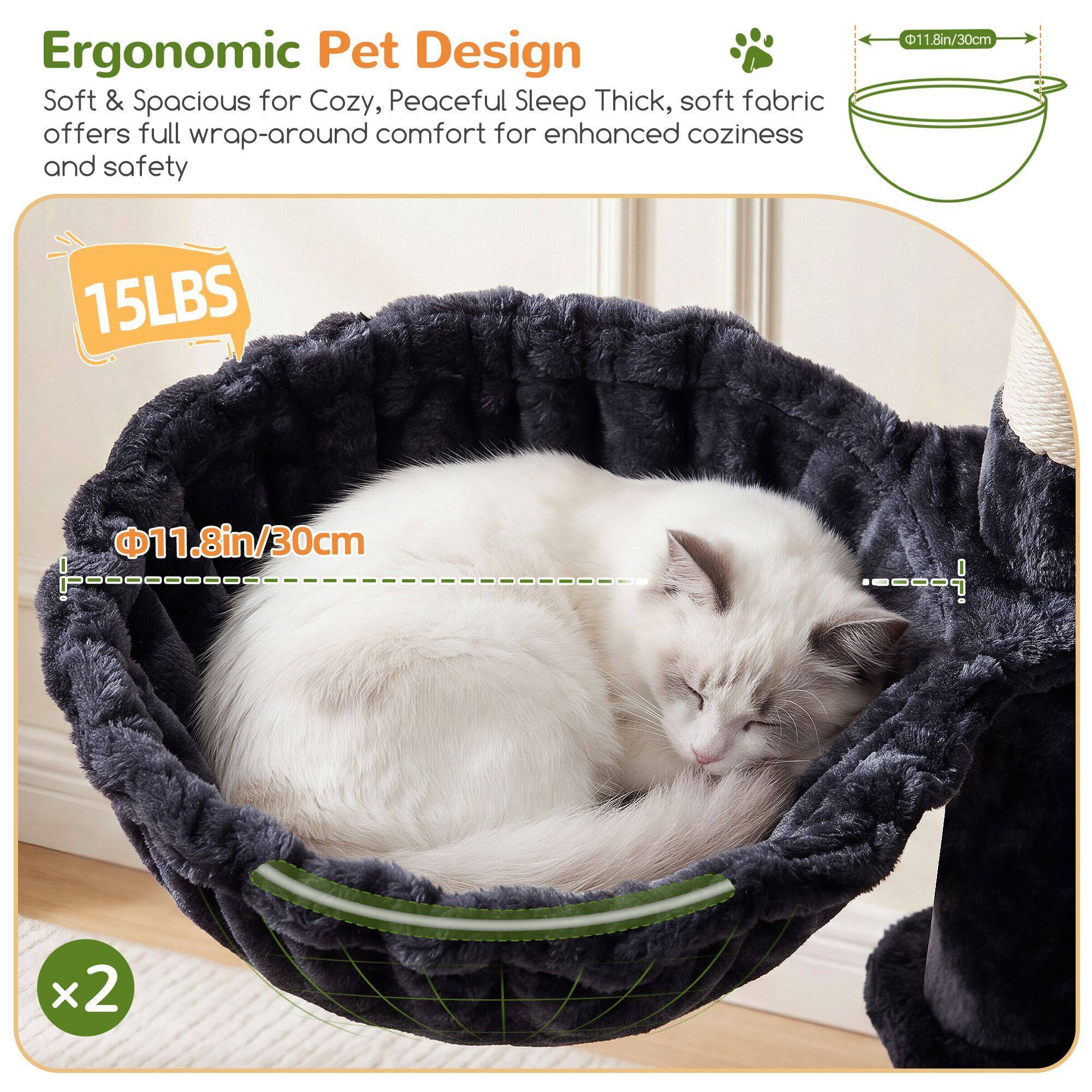 globlazer-f-series-f70h-arbre-chat-gris-fonc-70-pouces-haut image 4
