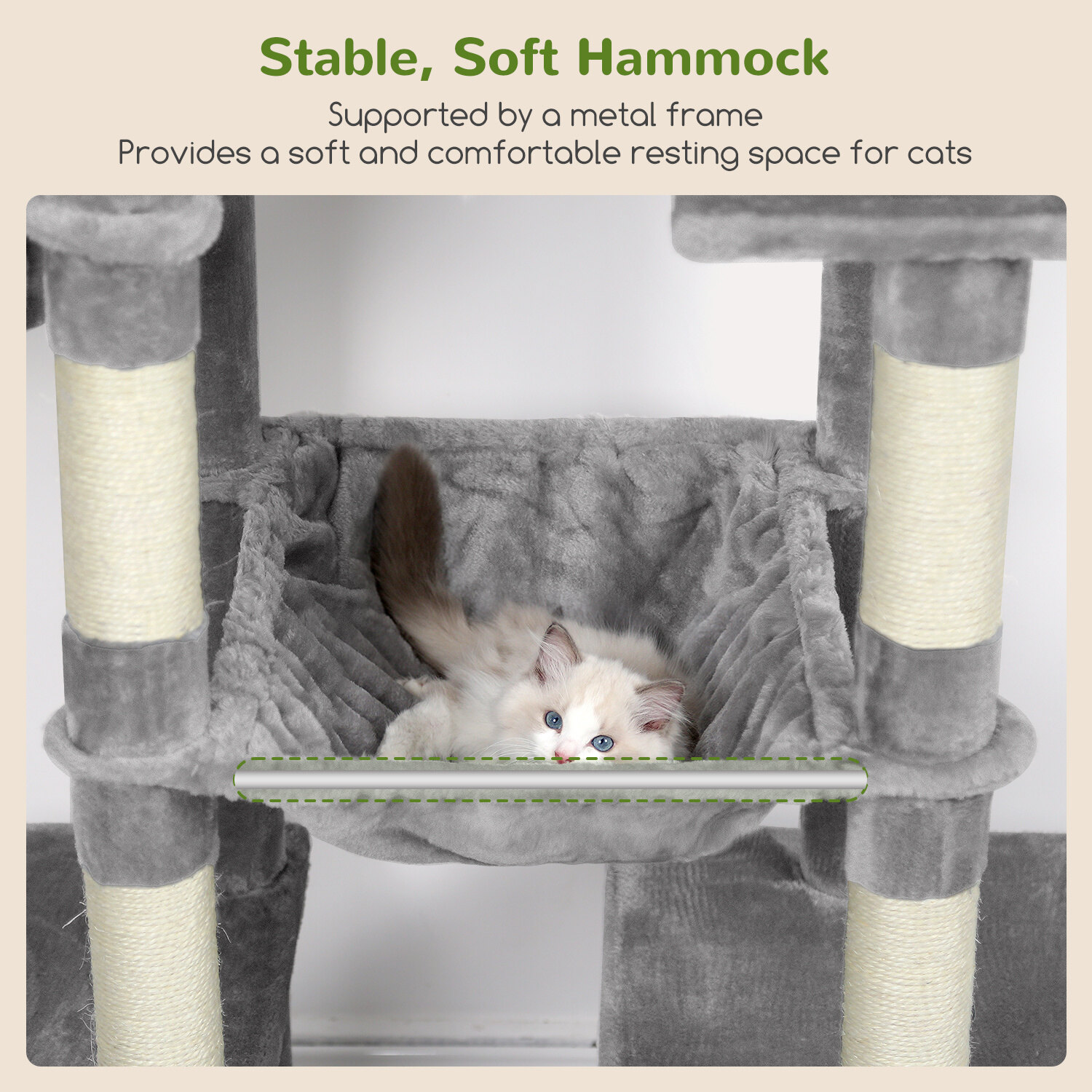 globlazer-f76b-arbre-chat-193-cm-gris-clair-stable image 7